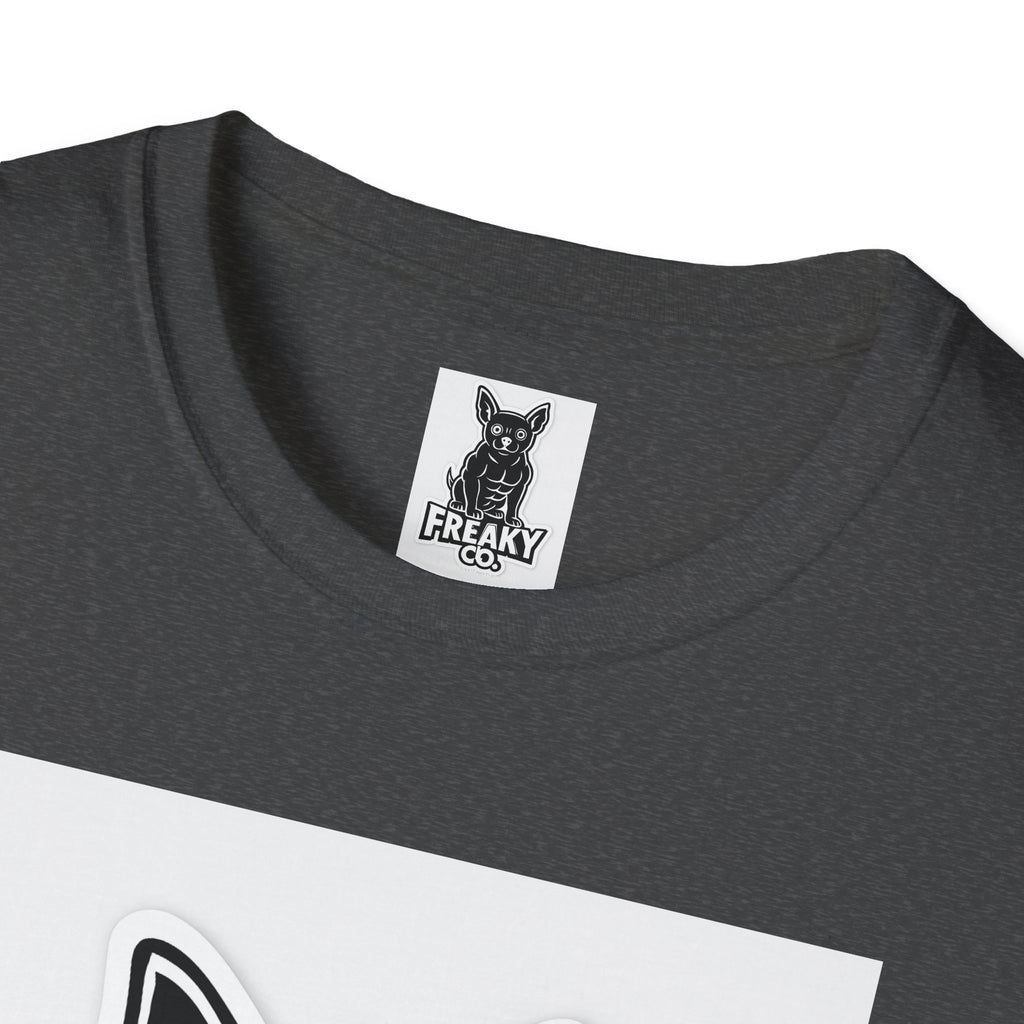 Freaky Co. Unisex Softstyle T-Shirt with Playful Chihuahua Design