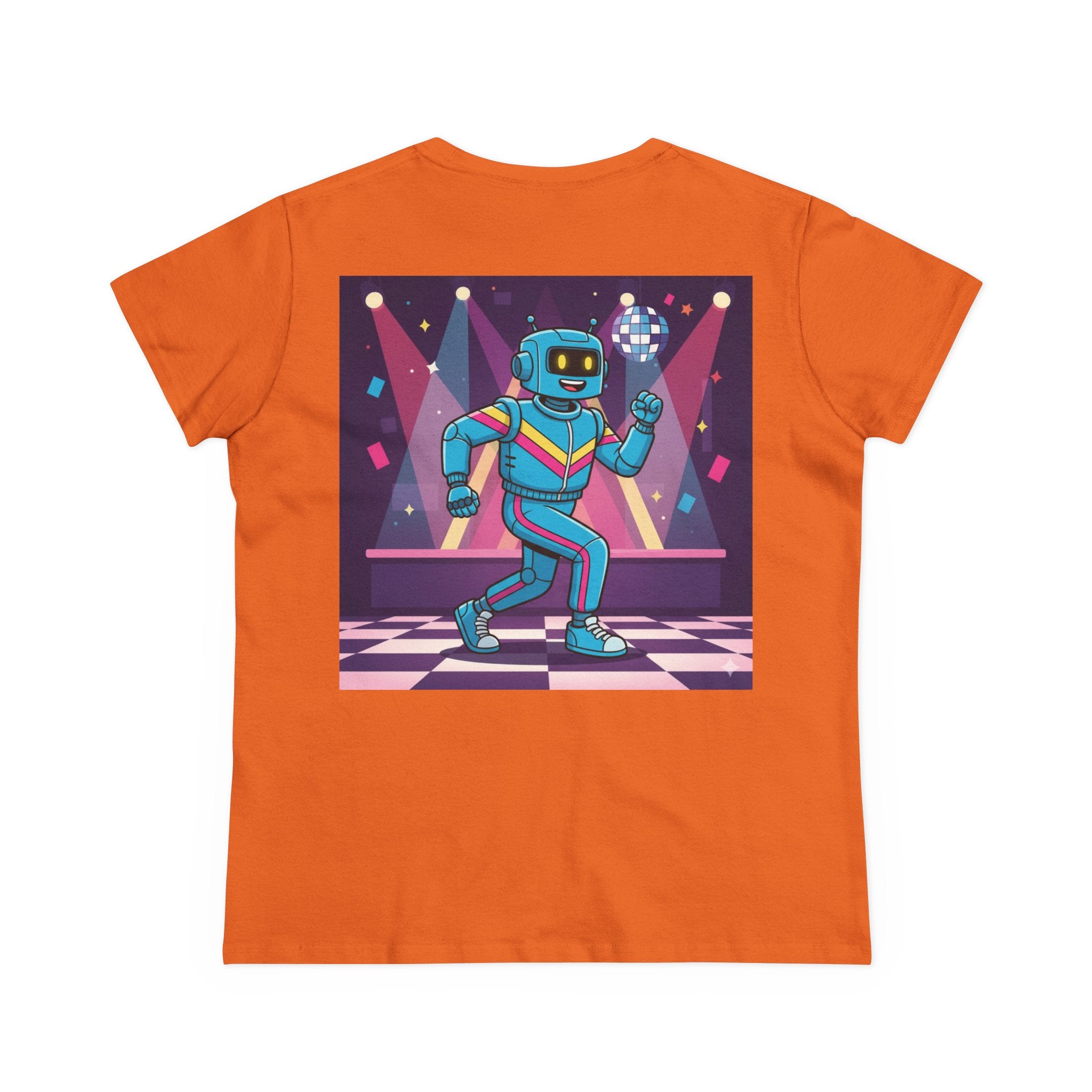 Dancing Robots Tee — “We Can Dance If We Want To” Women's Cotton T‑Shirt