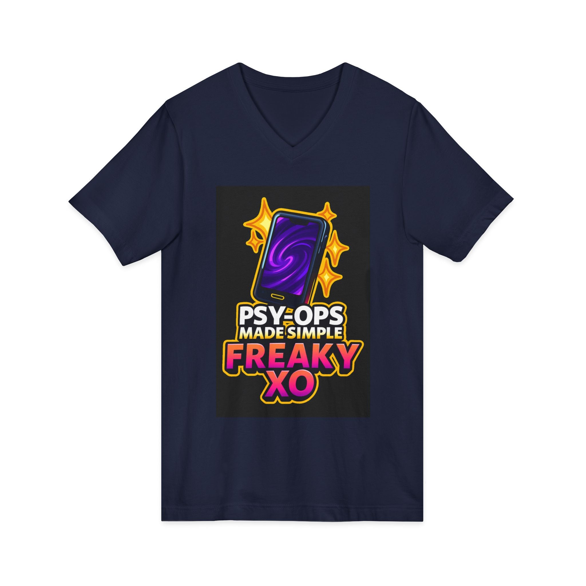 Unisex Jersey Short Sleeve V-Neck Tee