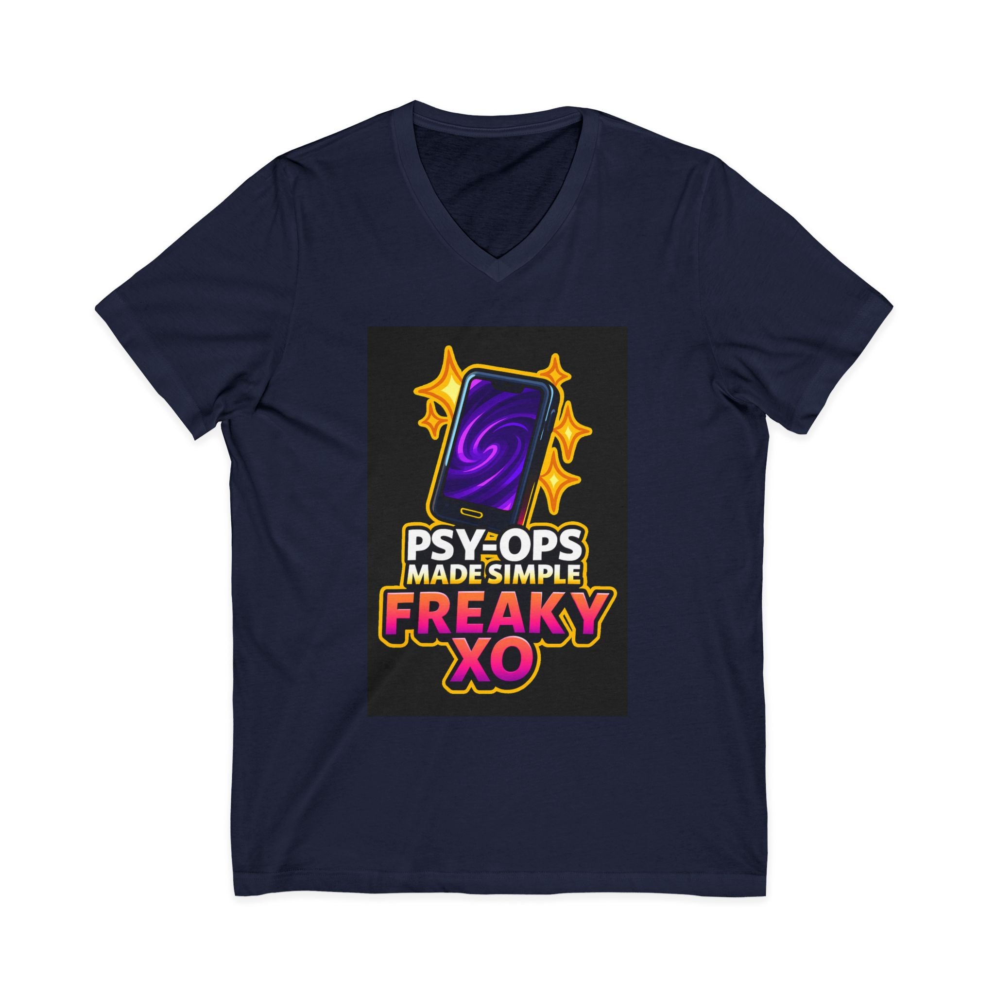 Unisex Jersey Short Sleeve V-Neck Tee