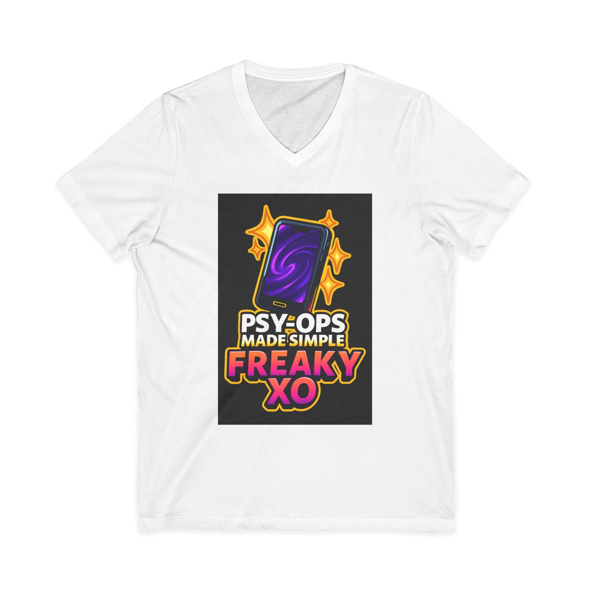 Unisex Jersey Short Sleeve V-Neck Tee