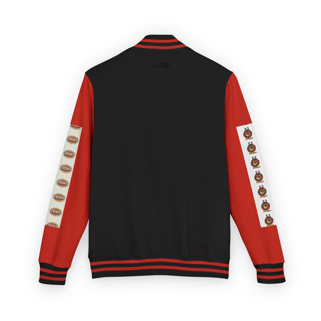 Retro Letterman Jacket with Cheerful Graphics