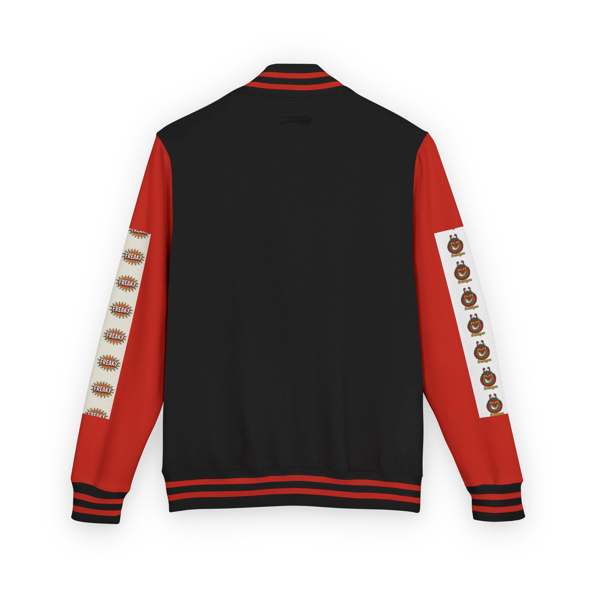 Retro Letterman Jacket with Cheerful Graphics