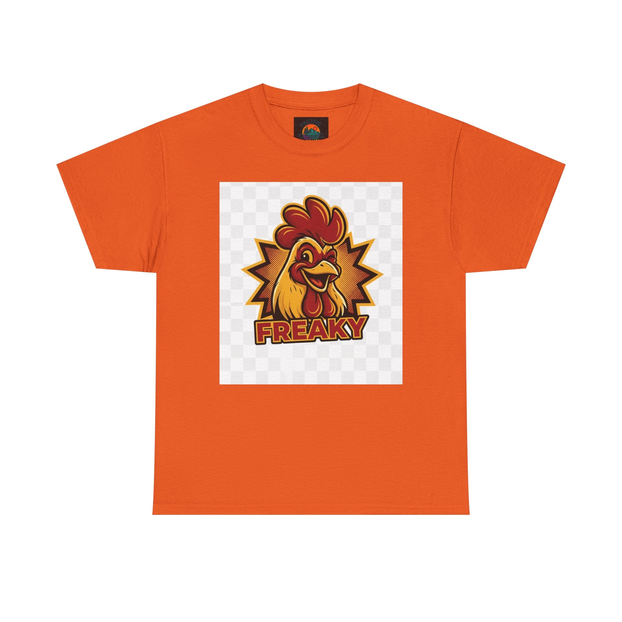 Freaky Rooster Unisex Heavy Cotton Tee - Fun Graphic T-Shirt for Chicken Lovers