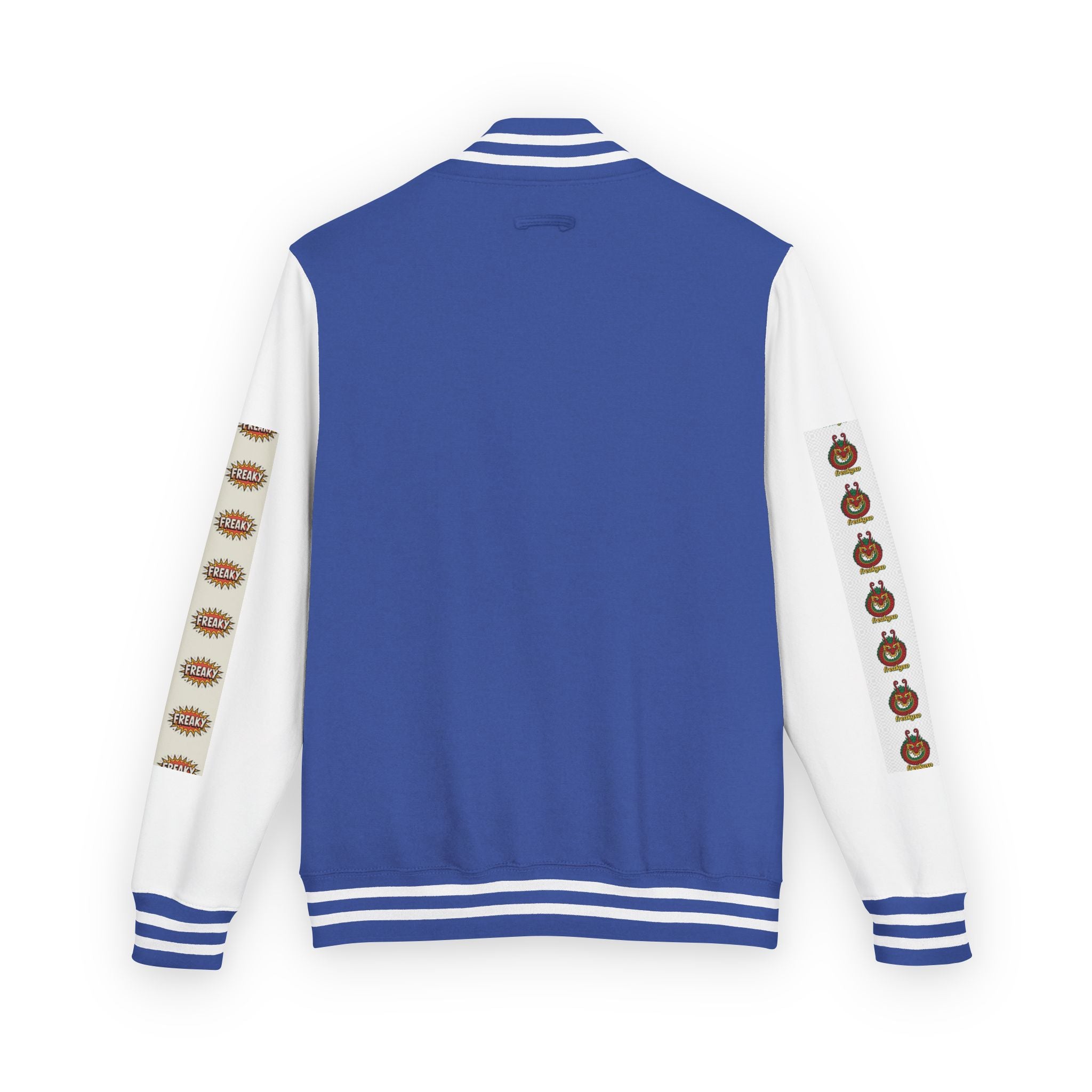 Retro Letterman Jacket with Cheerful Graphics