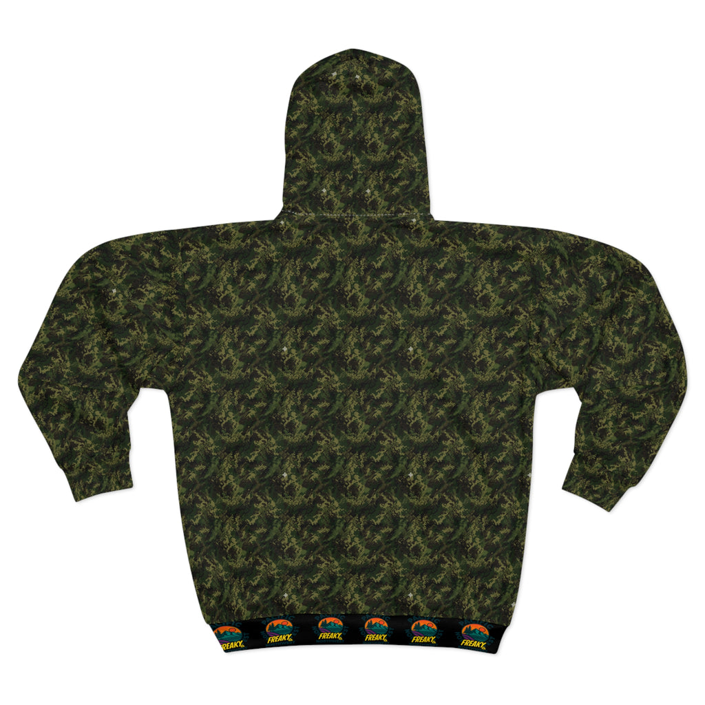 Camo Unisex Zip Hoodie - Cozy All-Occasion Wear
