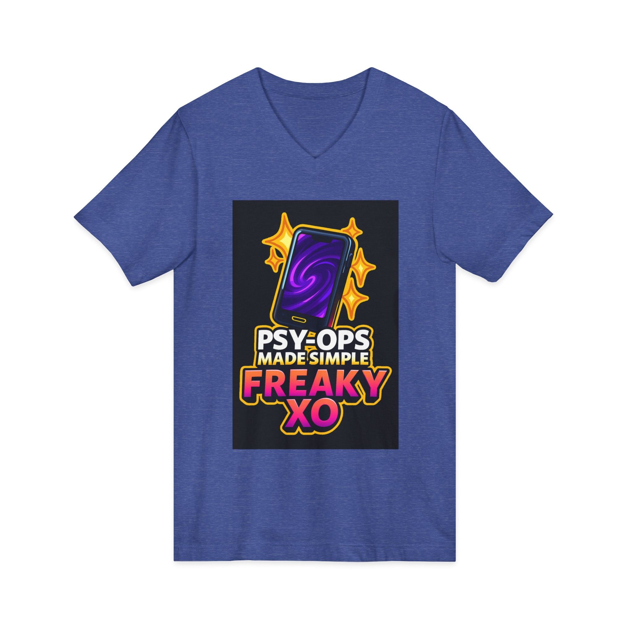 Unisex Jersey Short Sleeve V-Neck Tee