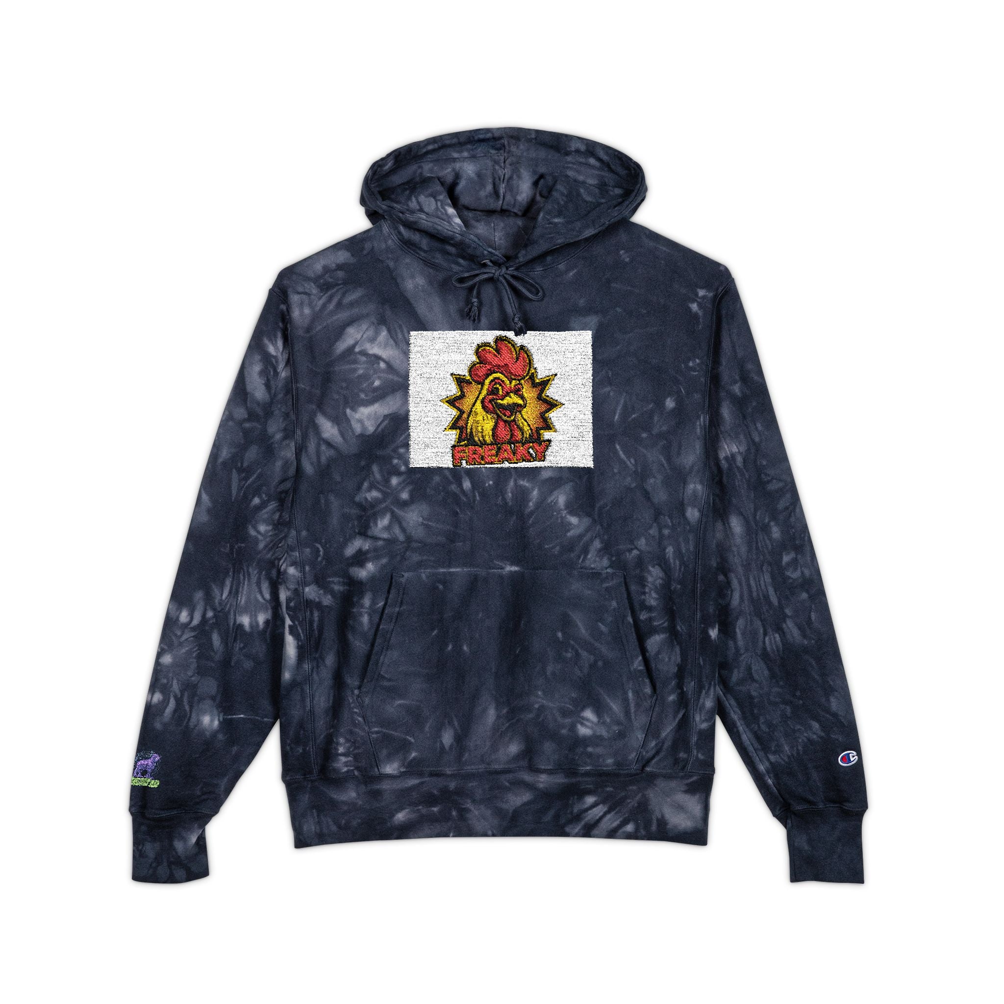 Unisex Champion Tie-Dye Hoodie (Embroidery)