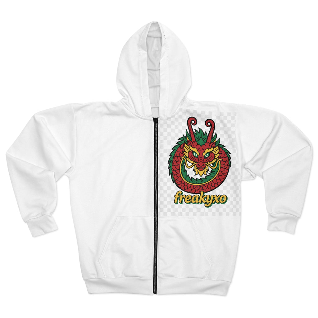 Freaky Dragon Unisex Zip Hoodie