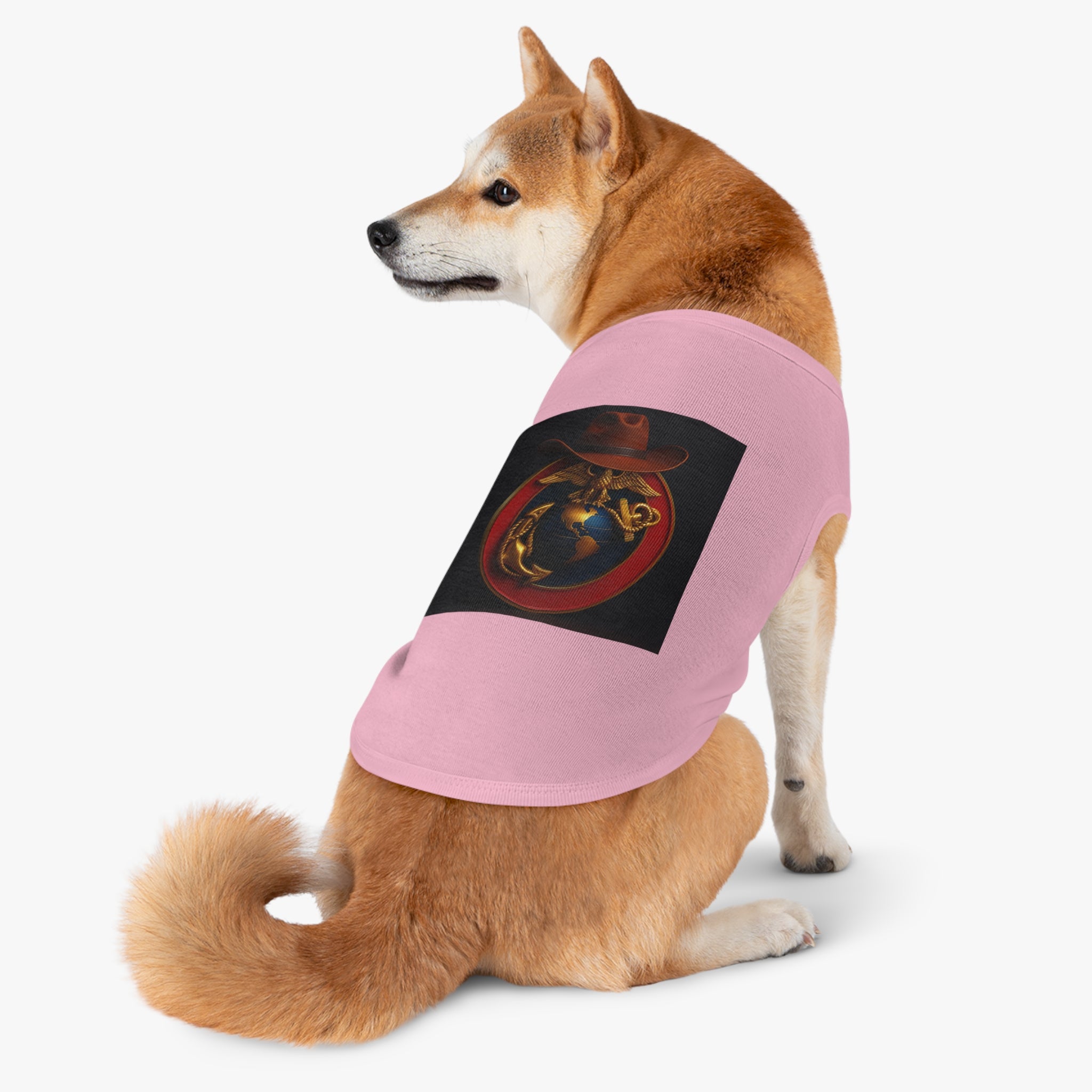 Stylish Pet Tank Top with Earth and Eagle Design for Outdoor Adventures