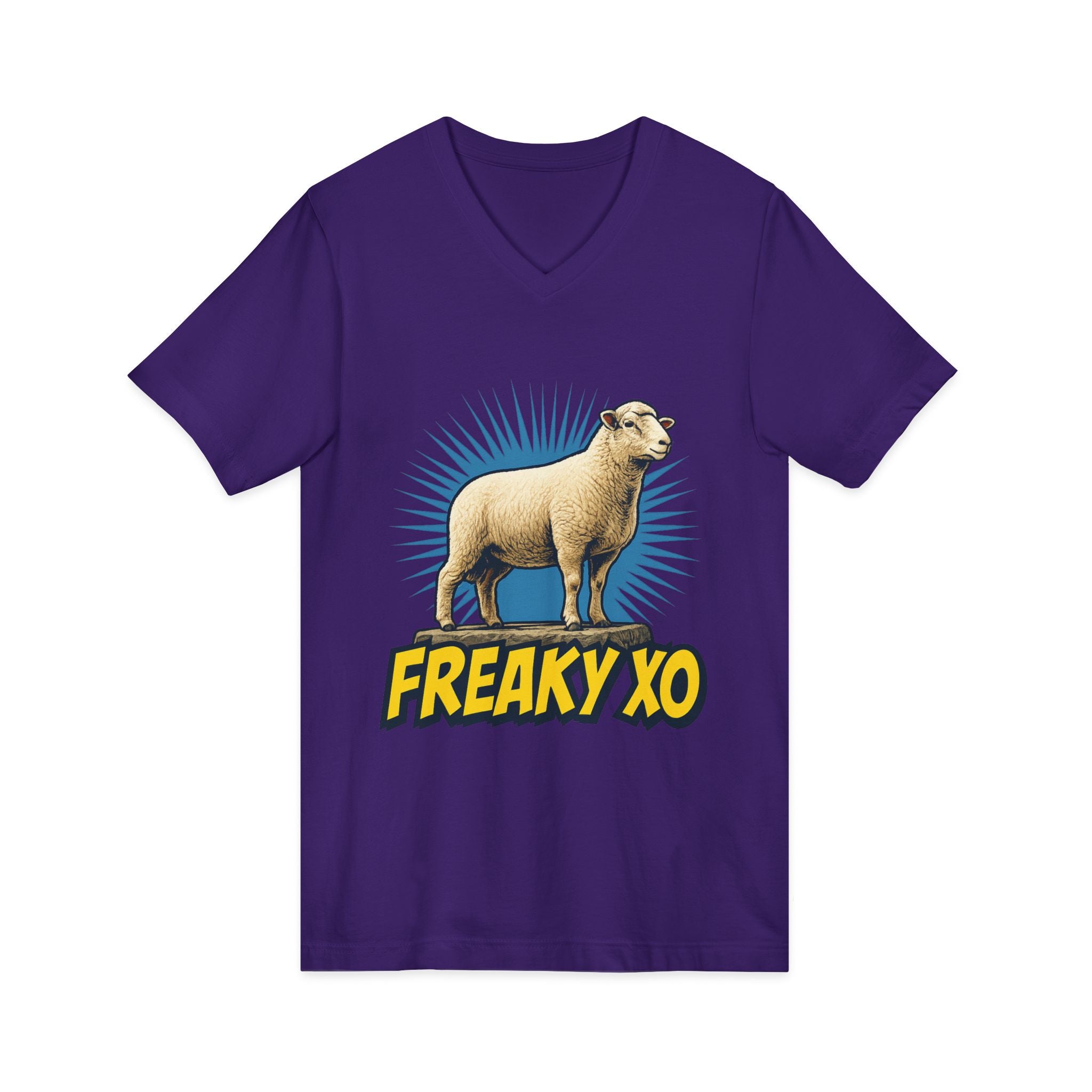 Unisex Jersey Short Sleeve V-Neck Tee