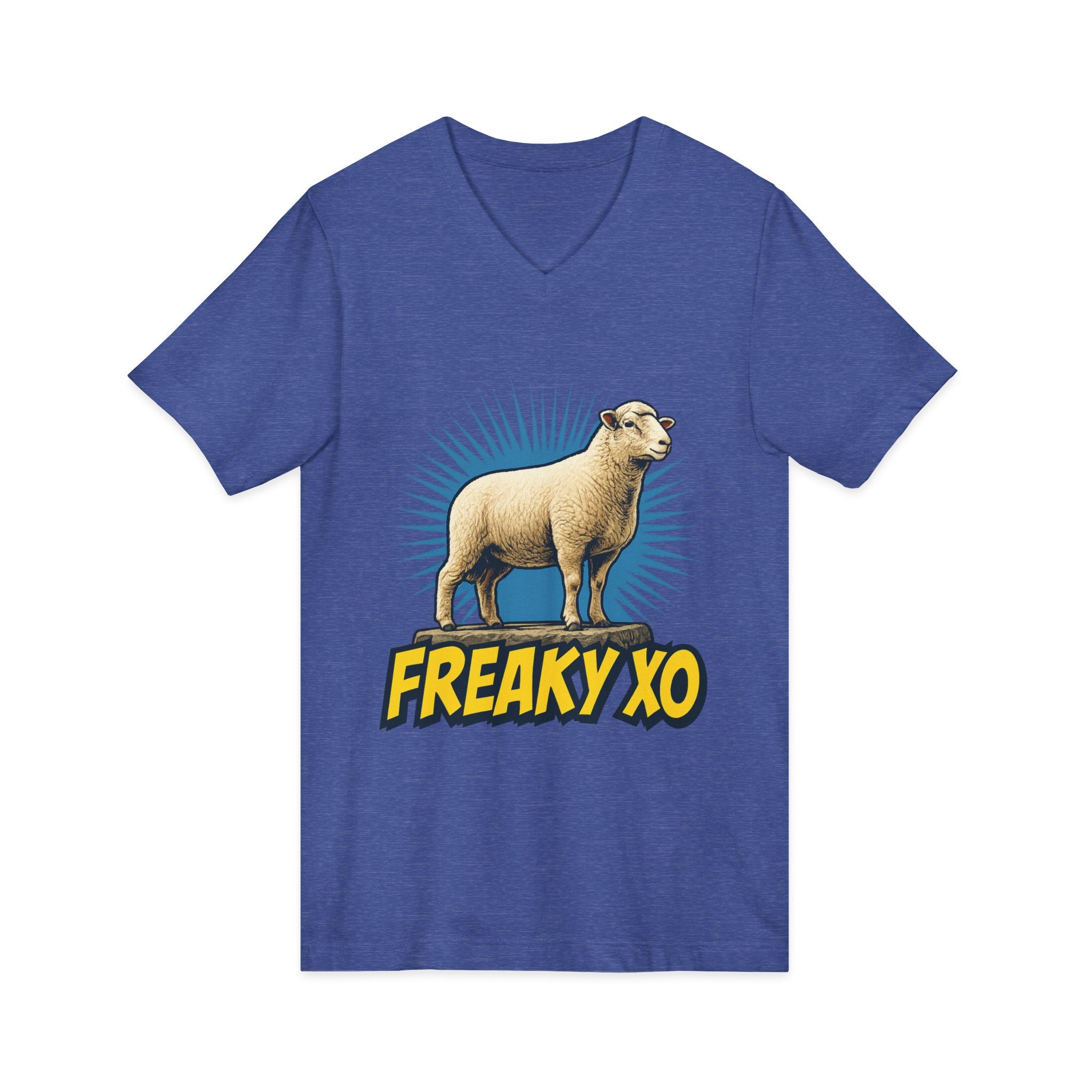 Unisex Jersey Short Sleeve V-Neck Tee