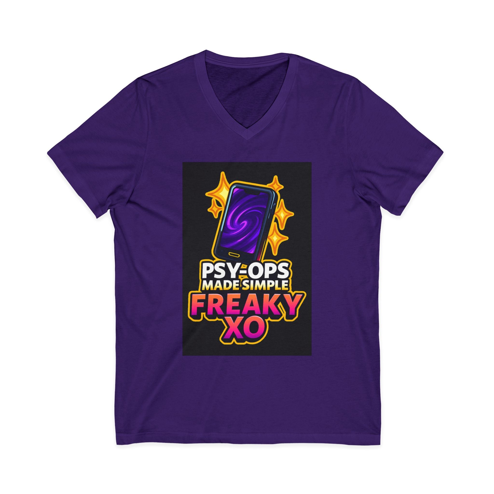 Unisex Jersey Short Sleeve V-Neck Tee