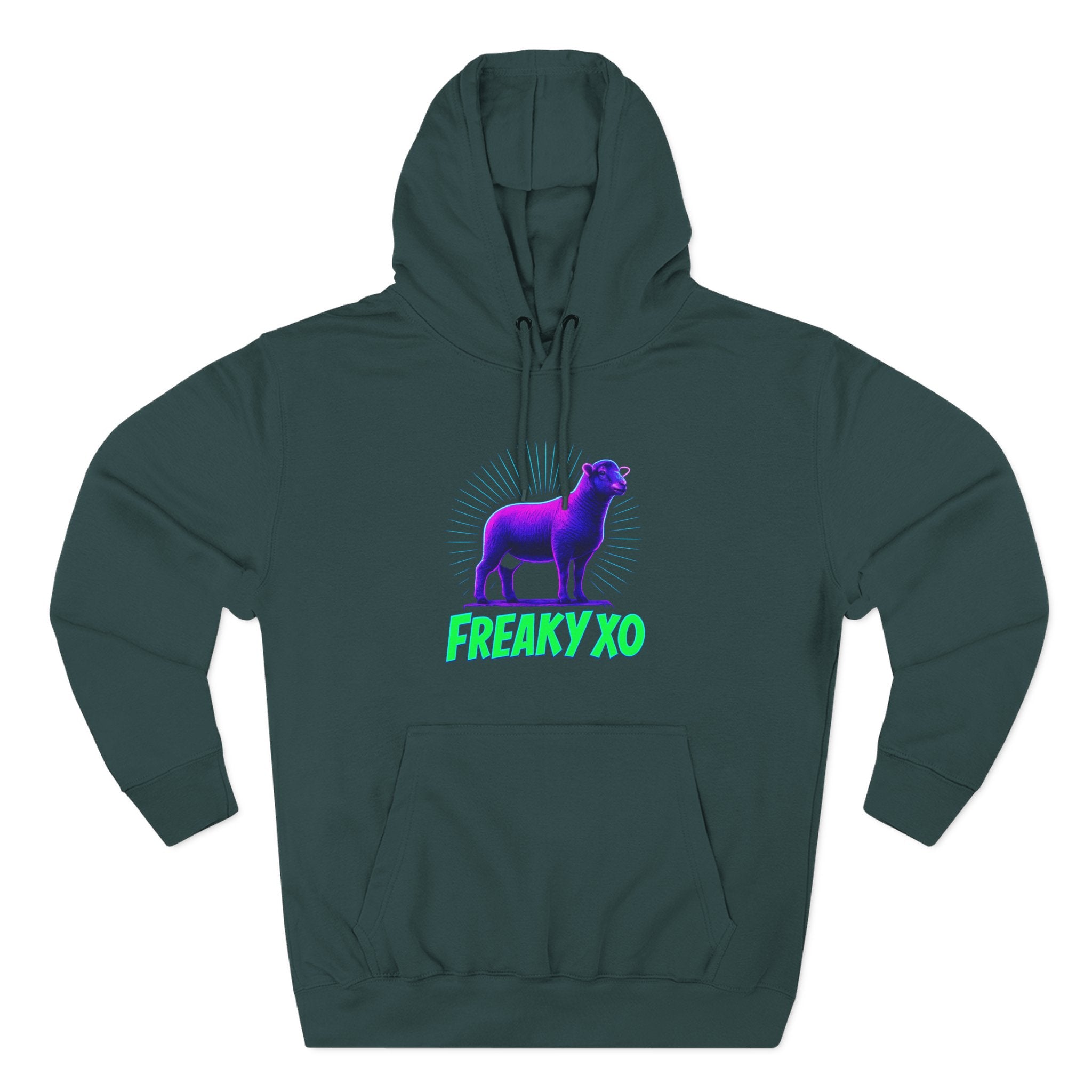 Freaky XO Two-Sided Hoodie - Cozy & Quirky Style for Fun Lovers