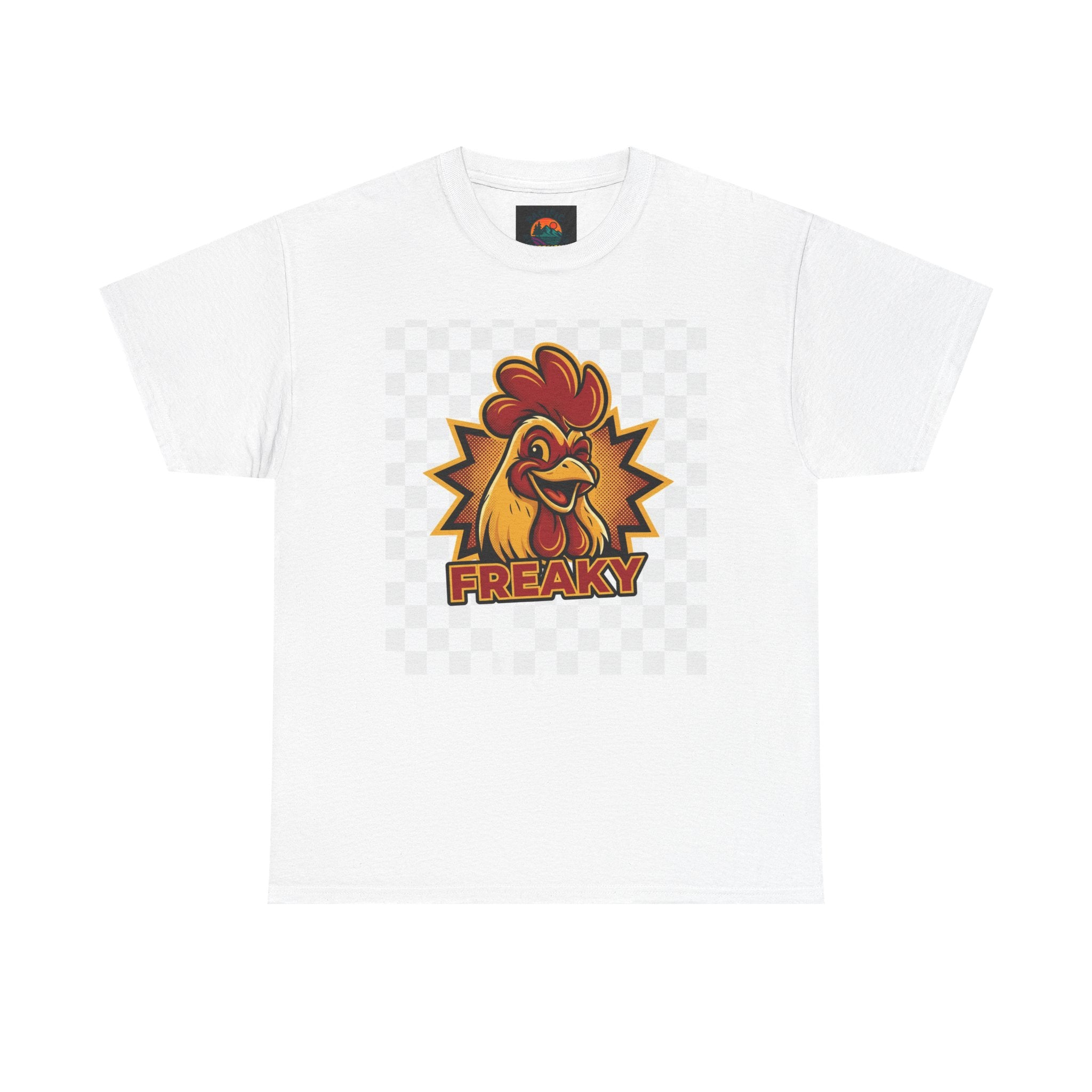 Freaky Rooster Unisex Heavy Cotton Tee - Fun Graphic T-Shirt for Chicken Lovers