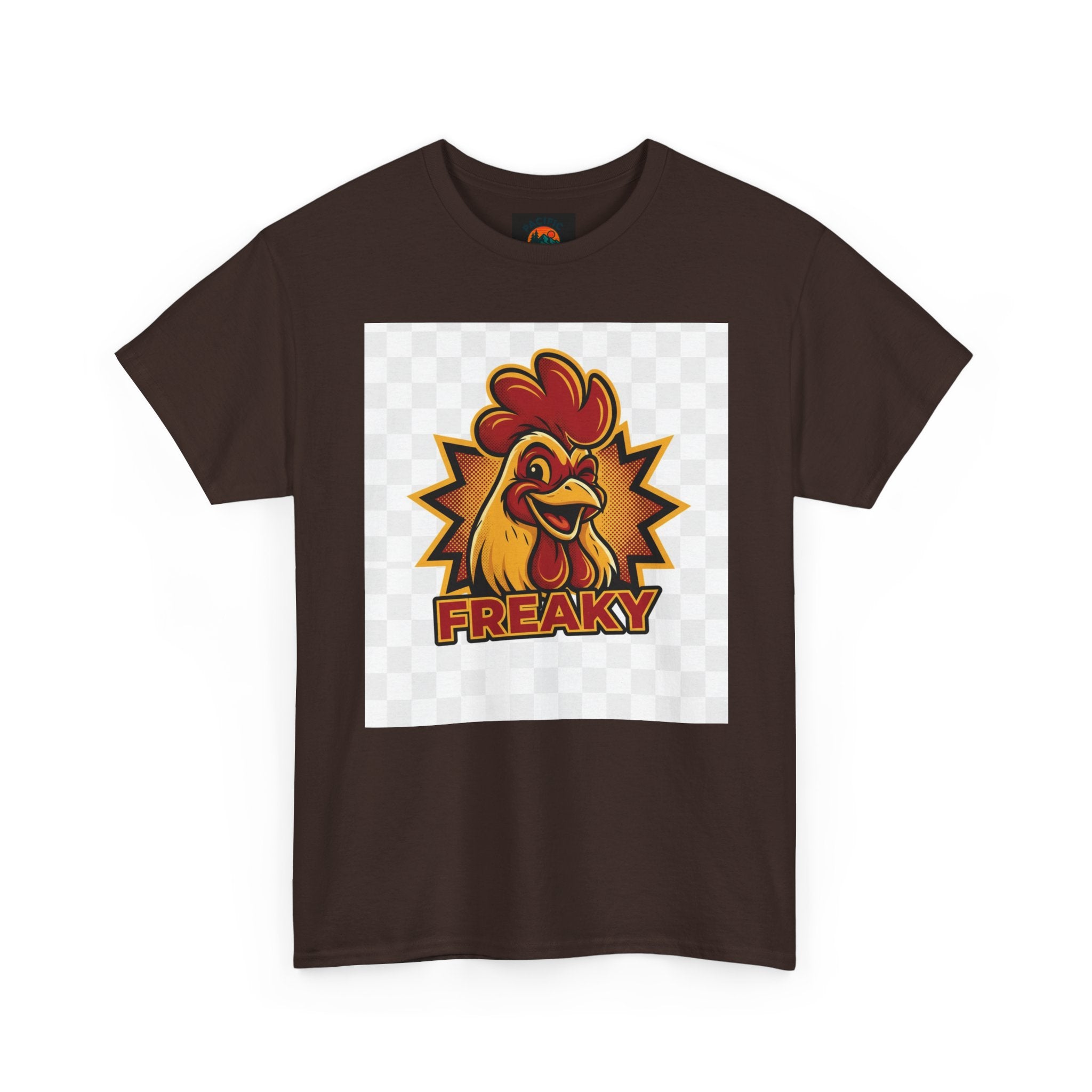 Freaky Rooster Unisex Heavy Cotton Tee - Fun Graphic T-Shirt for Chicken Lovers