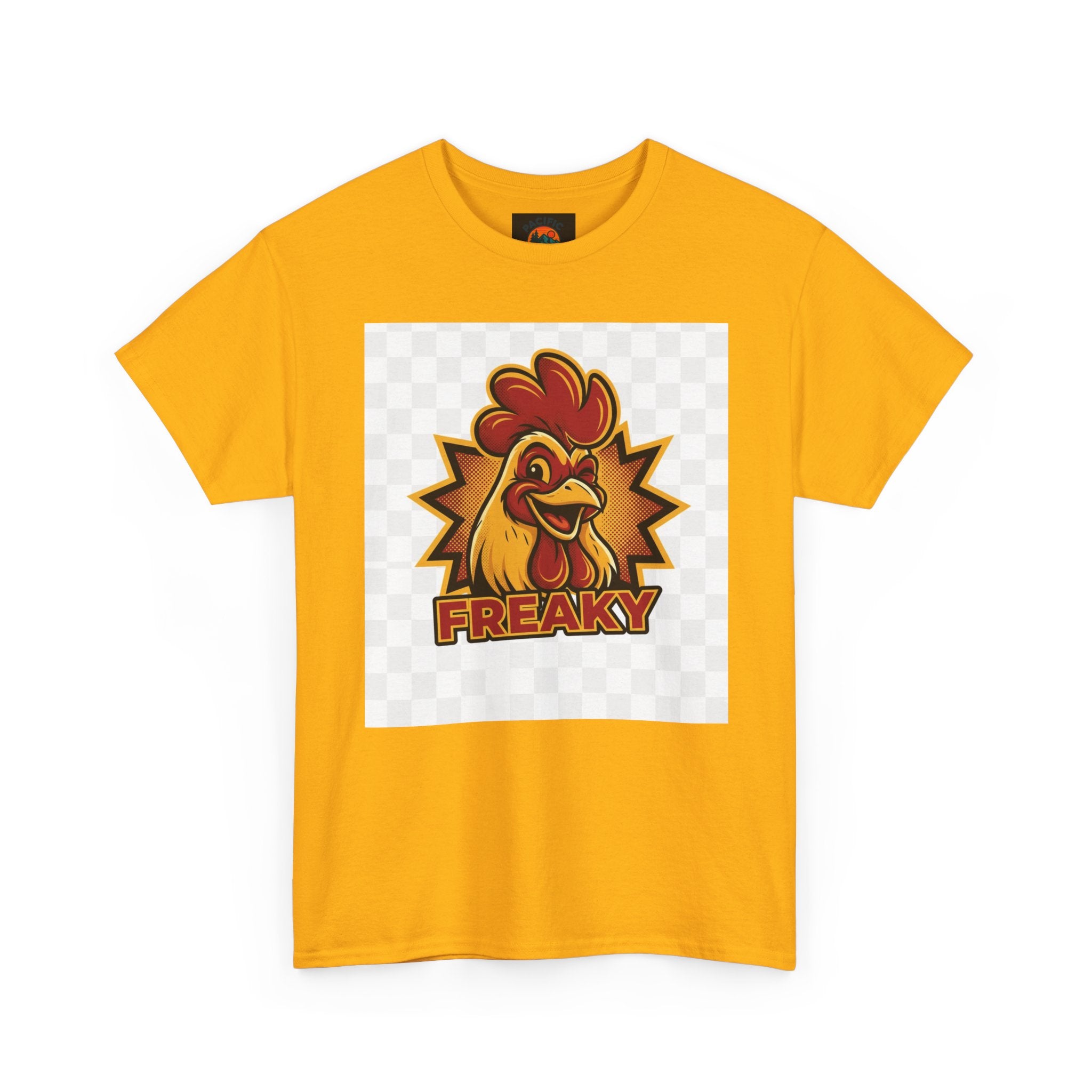 Freaky Rooster Unisex Heavy Cotton Tee - Fun Graphic T-Shirt for Chicken Lovers
