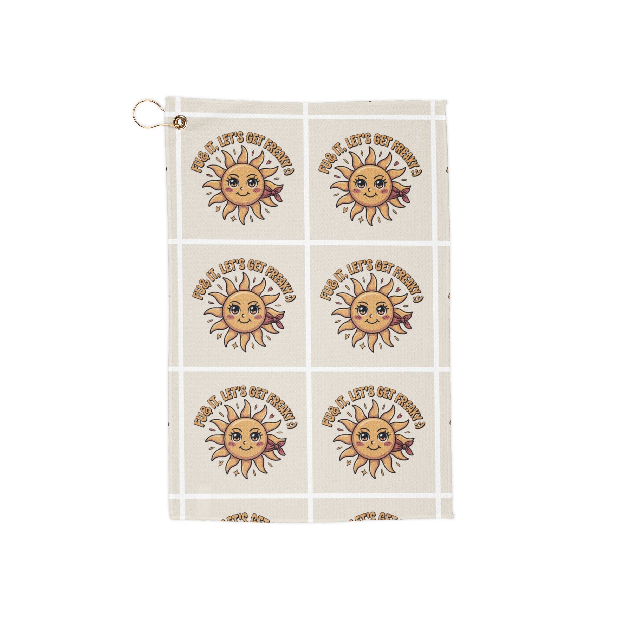 Cheerful Sun Golf Towels - Perfect for Summer Rounds and Gift Giving