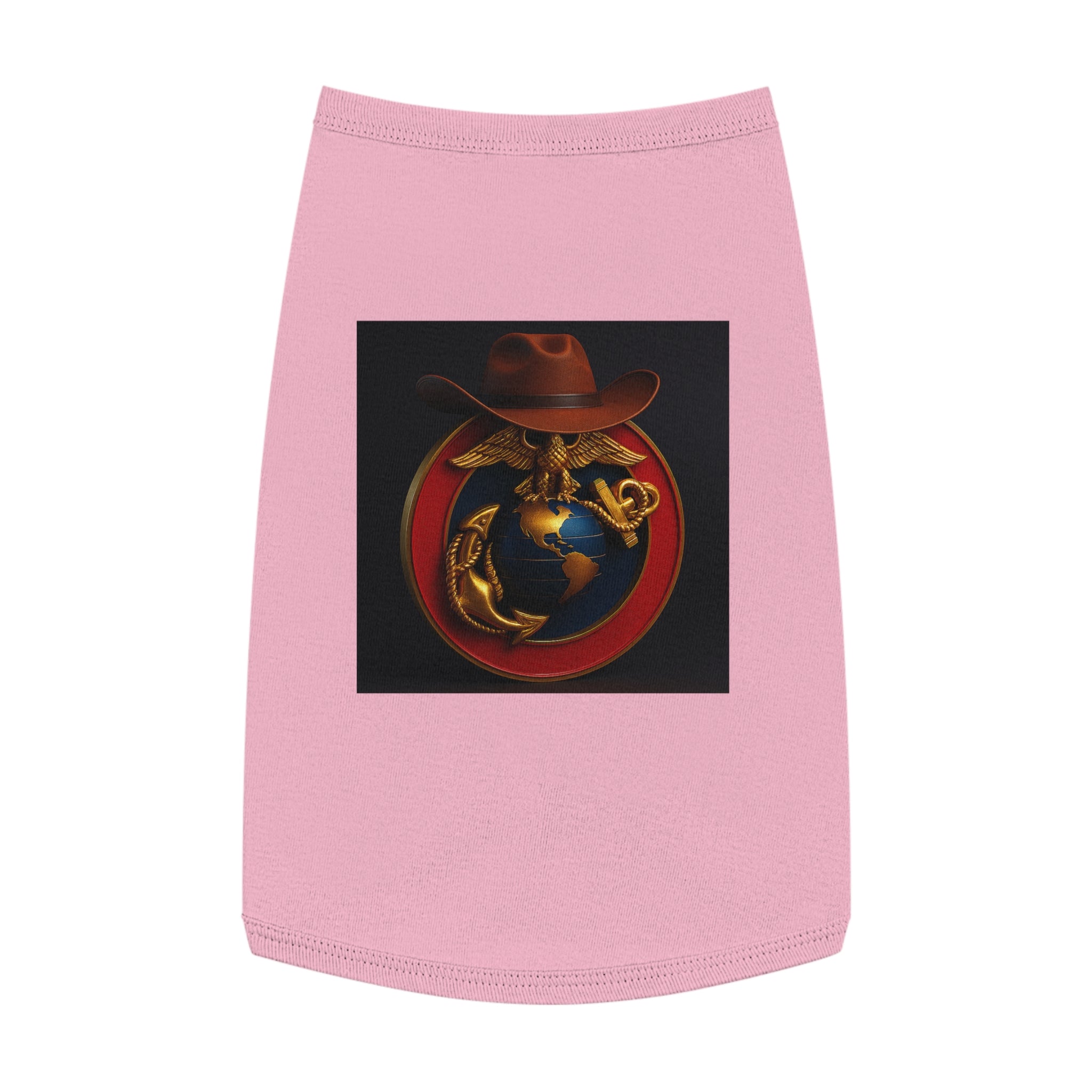 Stylish Pet Tank Top with Earth and Eagle Design for Outdoor Adventures