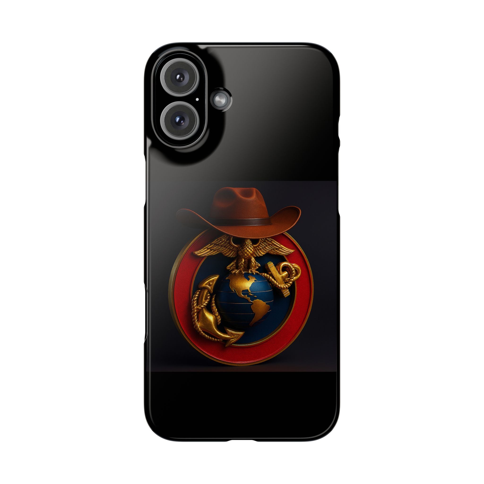Slim Phone Case with Marine Corps Eagle Globe and Anchor Design
