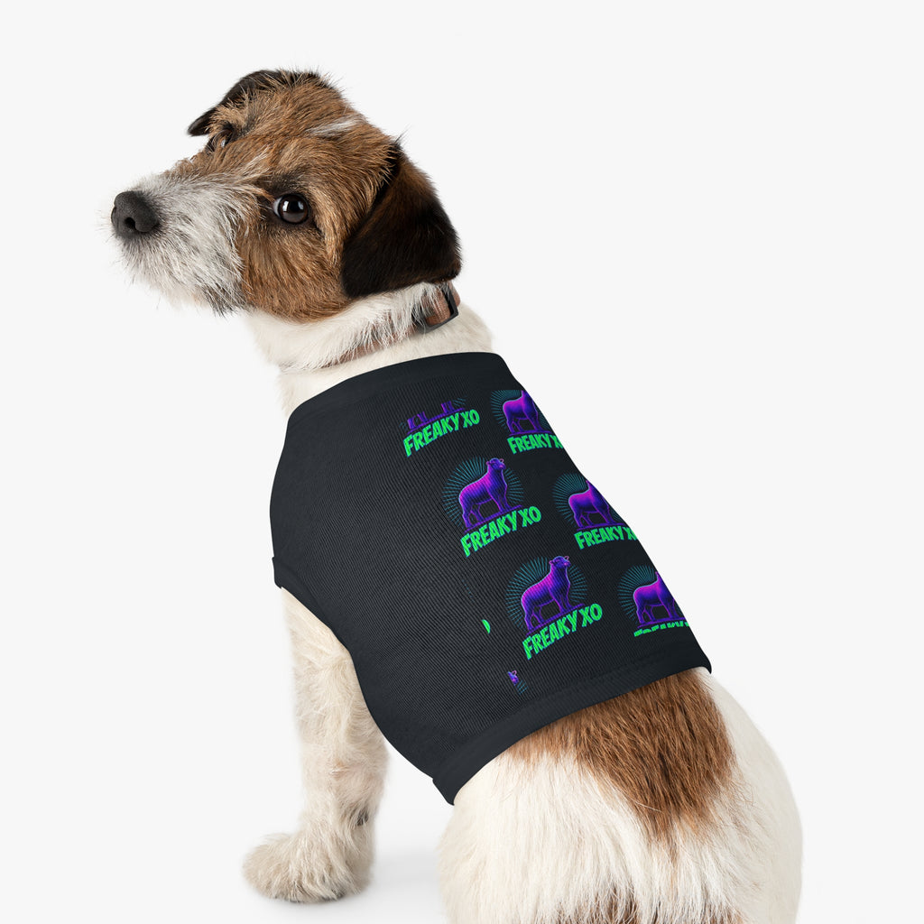 Freaky XO Pet Tank Top - Vibrant Neon Design for Stylish Pets