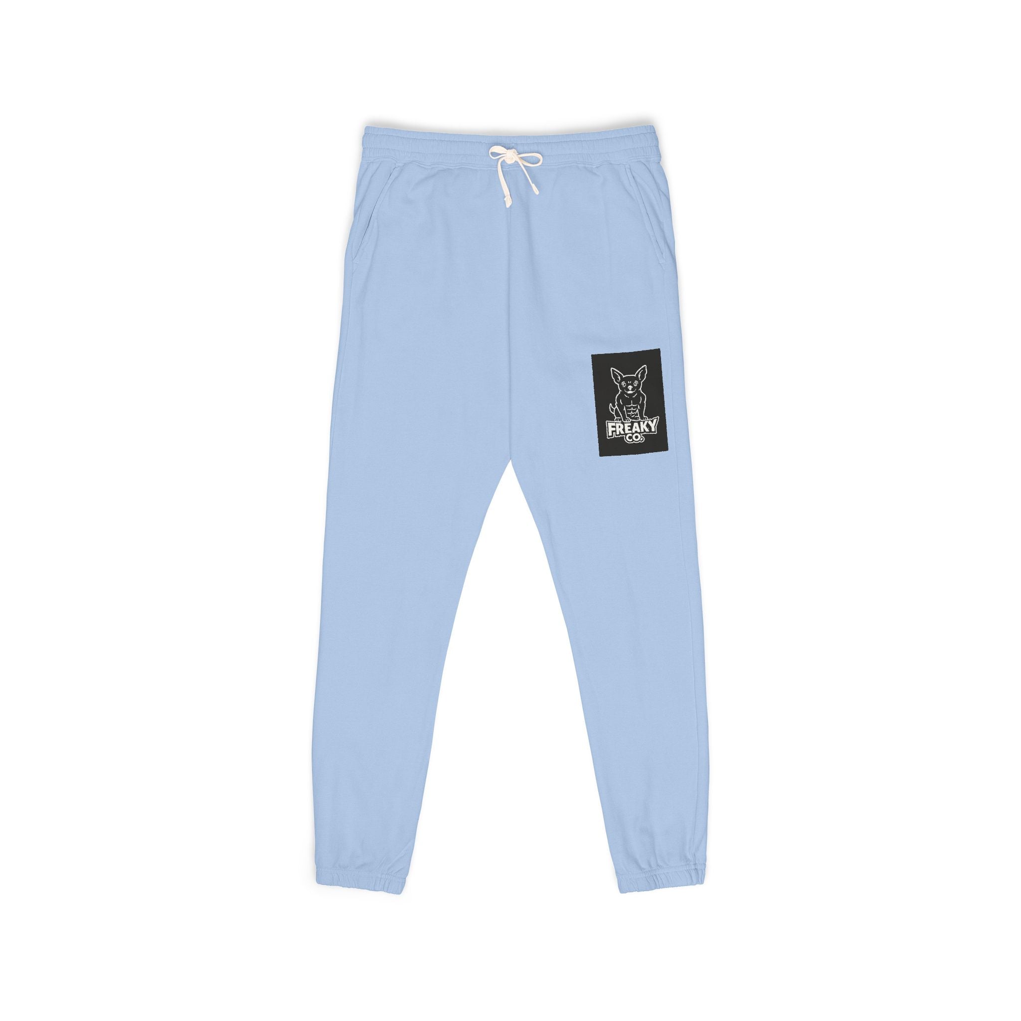 Unisex Garment-Dyed Fleece Sweatpants with Stylish Pocket Design