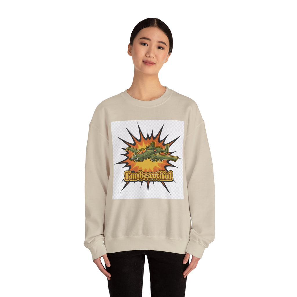 I'm Beautiful Graphic Crewneck Sweatshirt