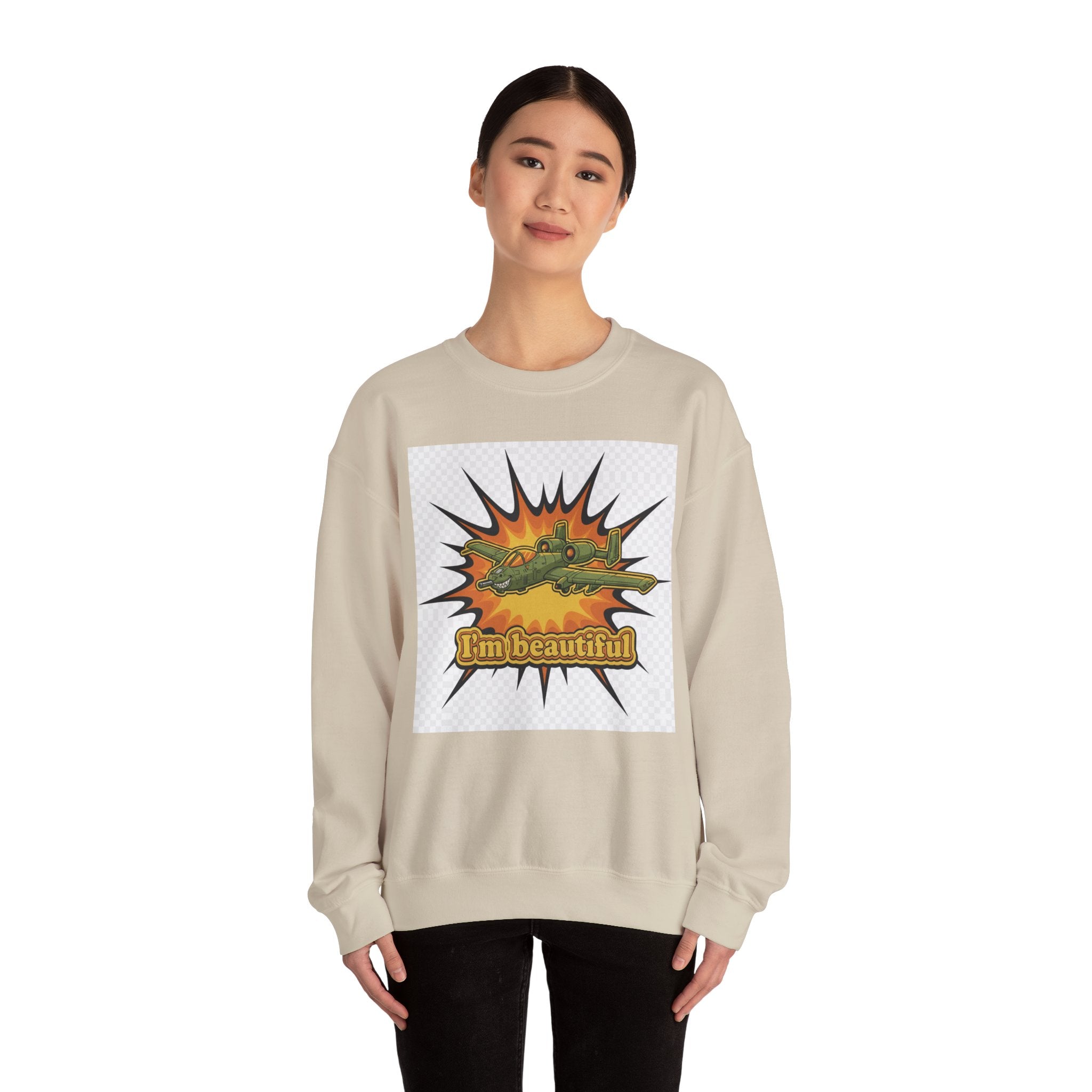 I'm Beautiful Graphic Crewneck Sweatshirt