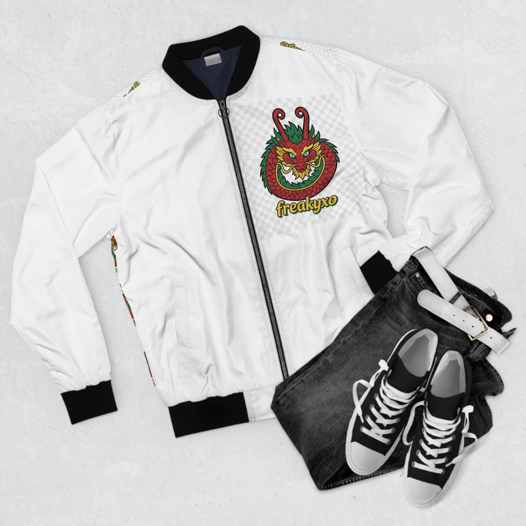 Freaky Fox Men's Bomber Jacket - Vibrant AOP Design