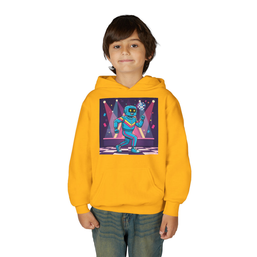 Kids Robot Disco Hoodie — 'Freaky Ko' Back Logo Youth Sweatshirt