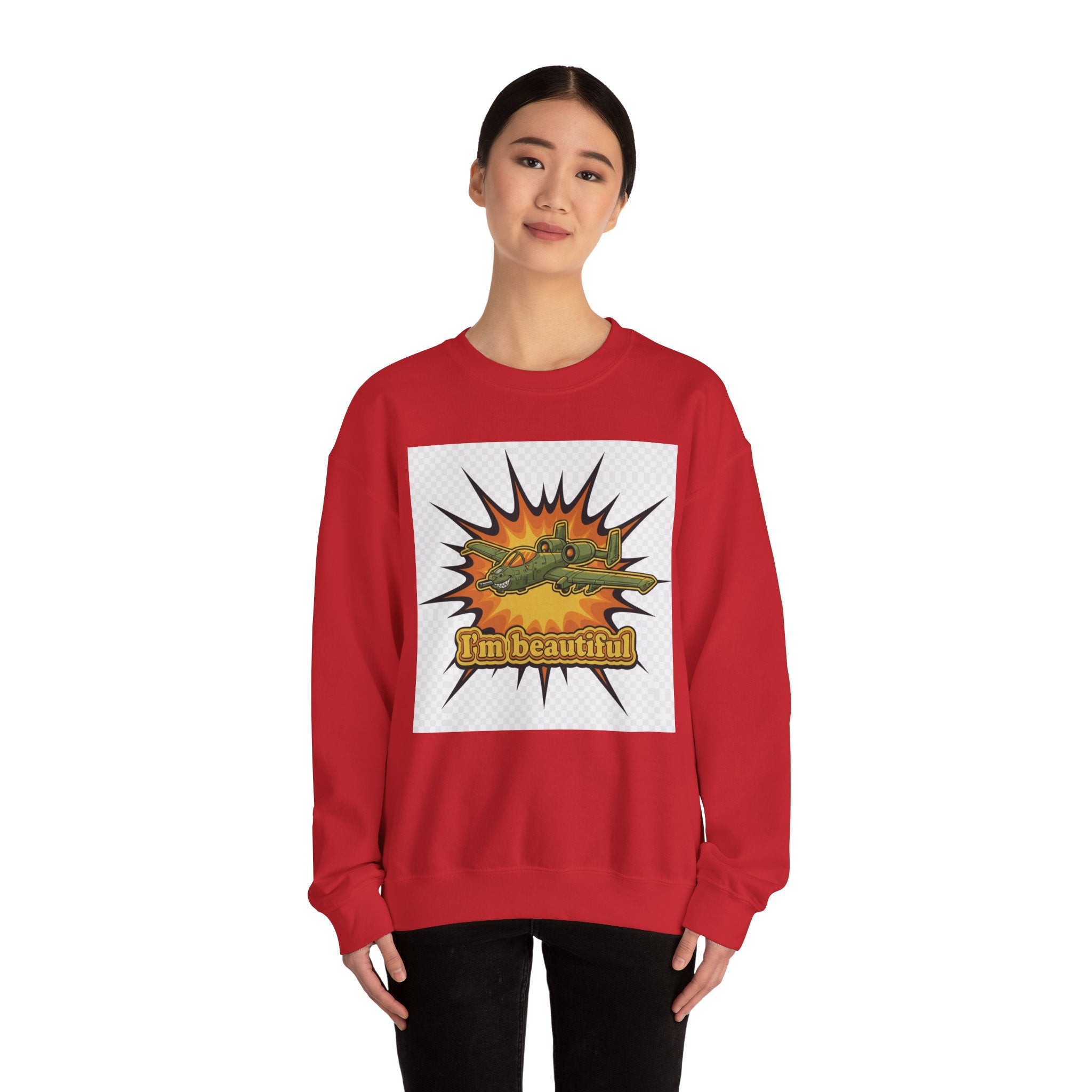 I'm Beautiful Graphic Crewneck Sweatshirt