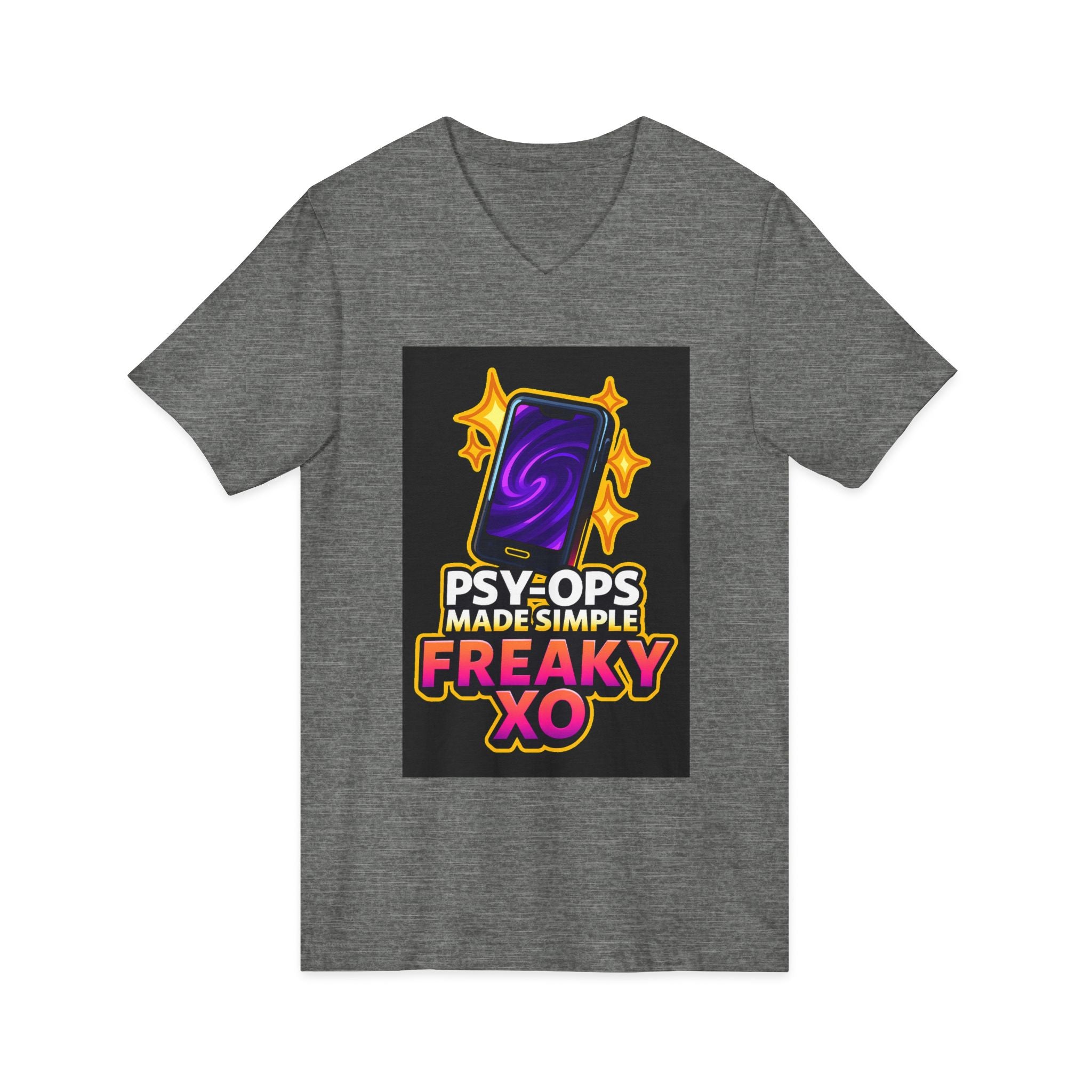 Unisex Jersey Short Sleeve V-Neck Tee