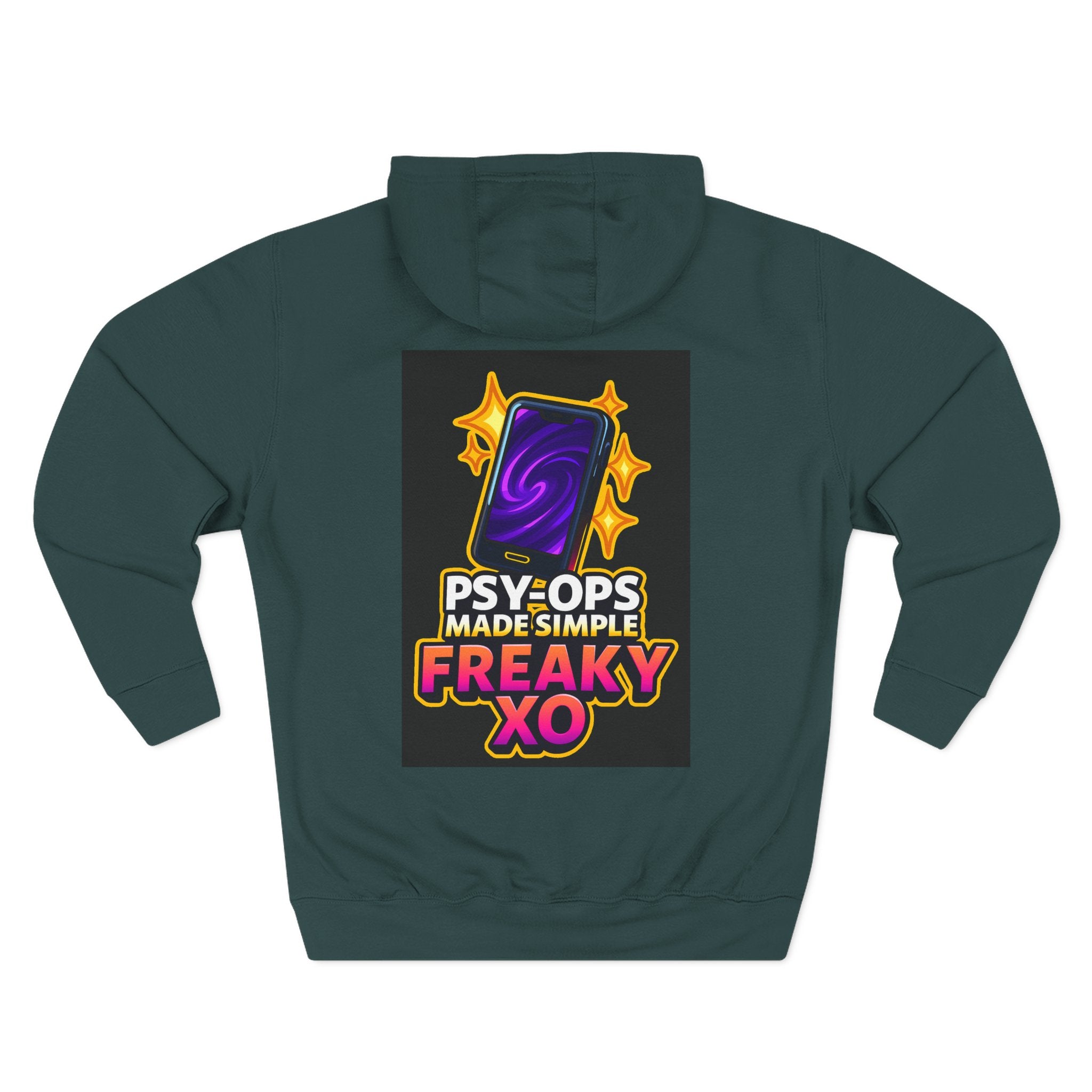 Freaky XO Two-Sided Hoodie - Cozy & Quirky Style for Fun Lovers