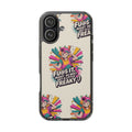 Funky Clear Phone Case with Colorful Graphic