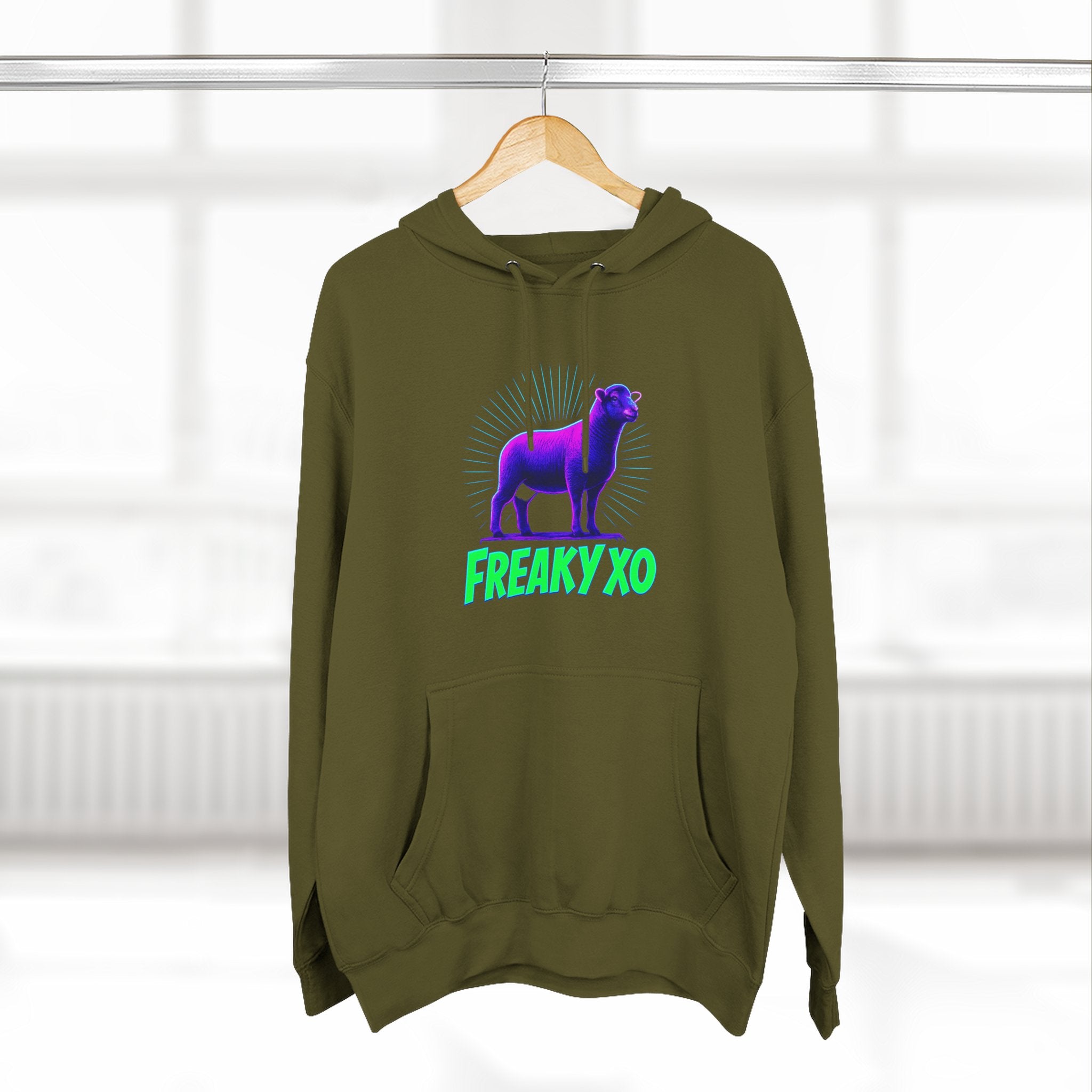 Freaky XO Two-Sided Hoodie - Cozy & Quirky Style for Fun Lovers