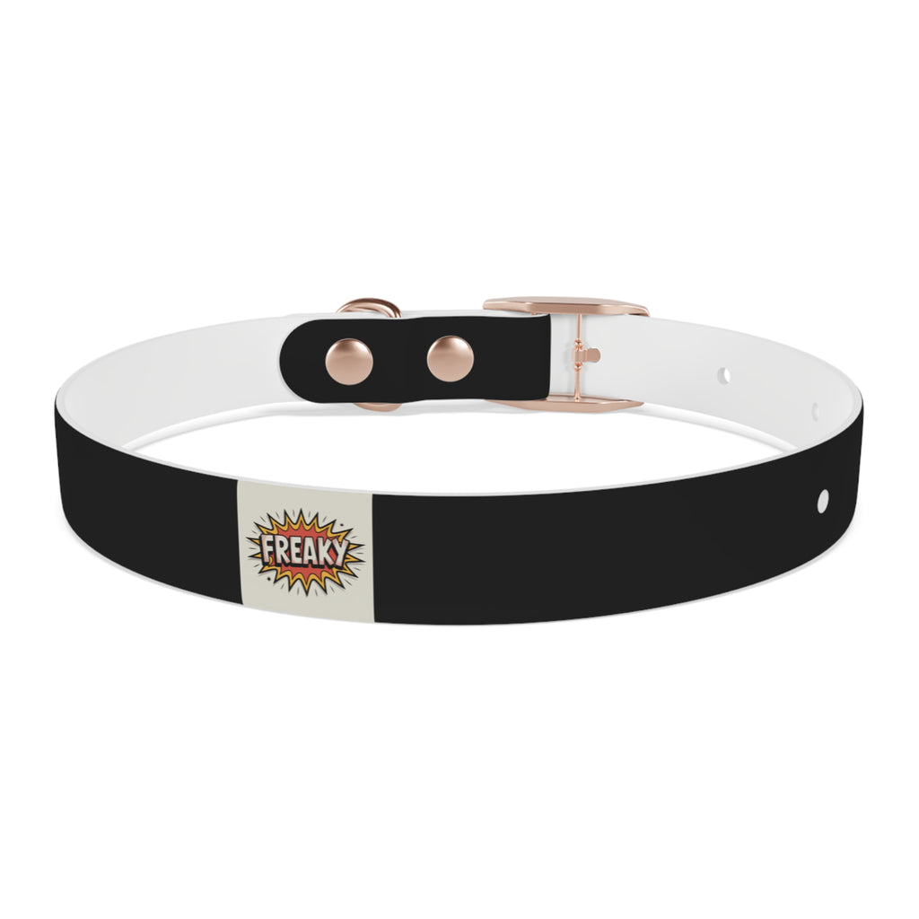 Stylish Dog Collar with Fun 'Freak' Design
