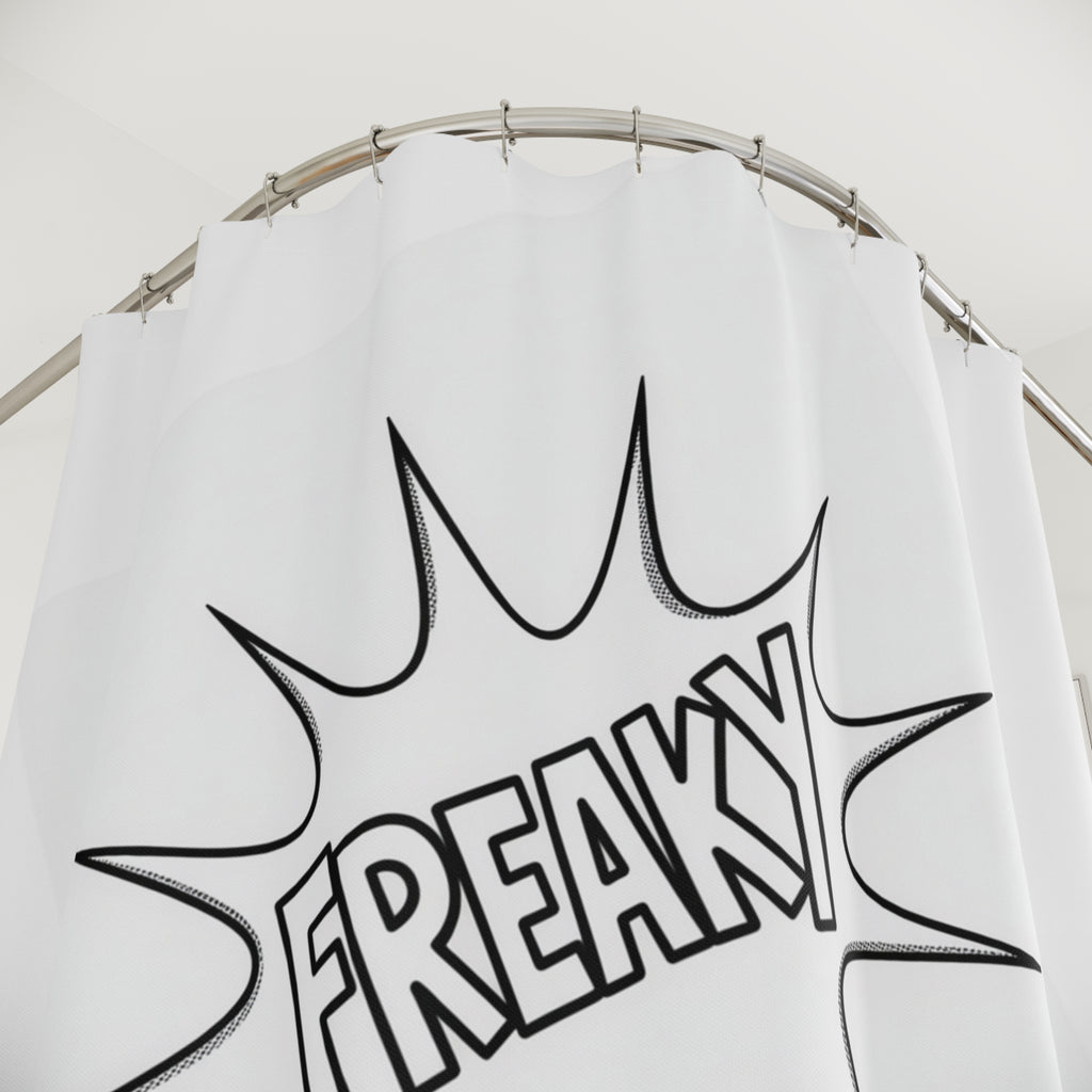 Freaky Shower Curtain - Fun Bathroom Decor for Quirky Spaces
