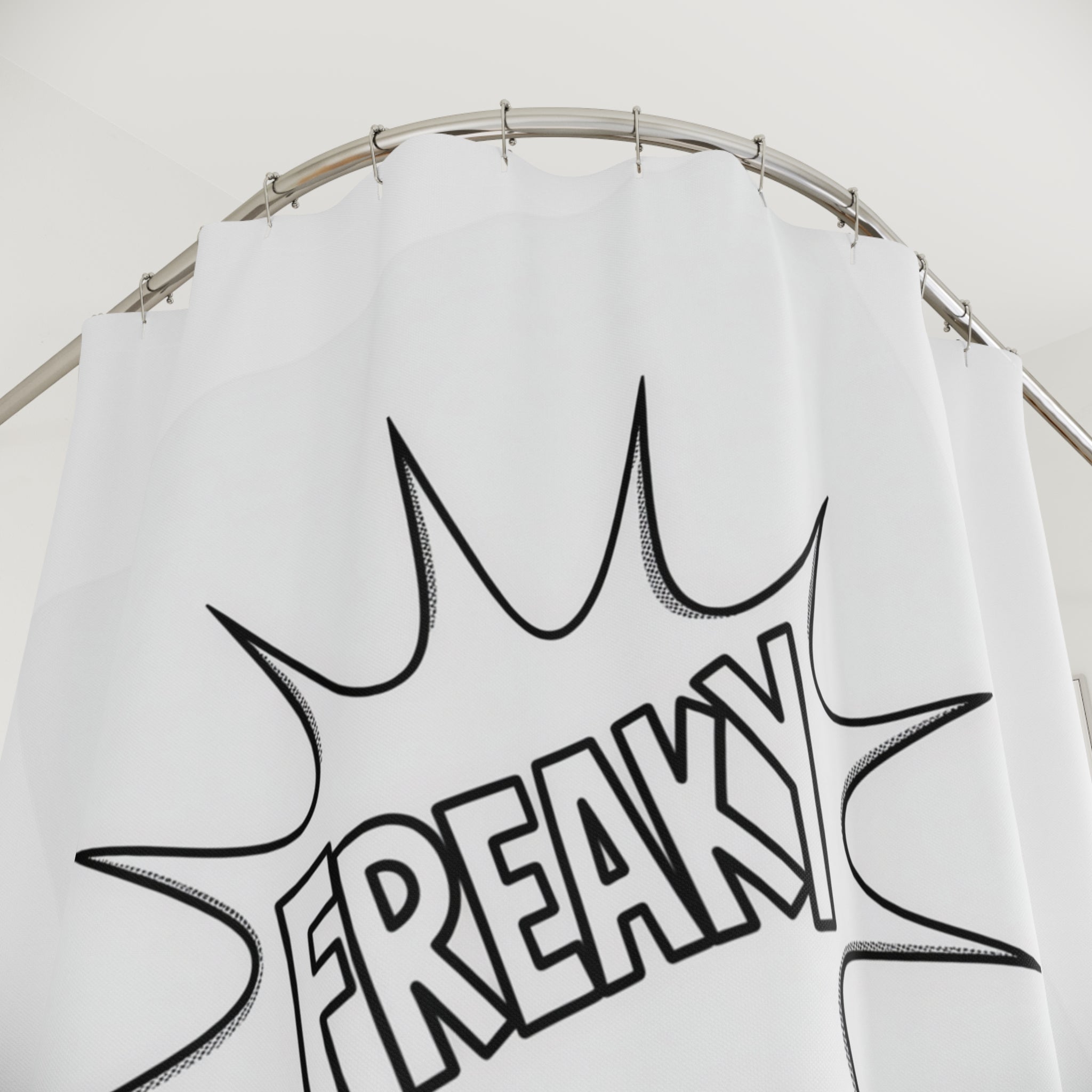 Freaky Shower Curtain - Fun Bathroom Decor for Quirky Spaces