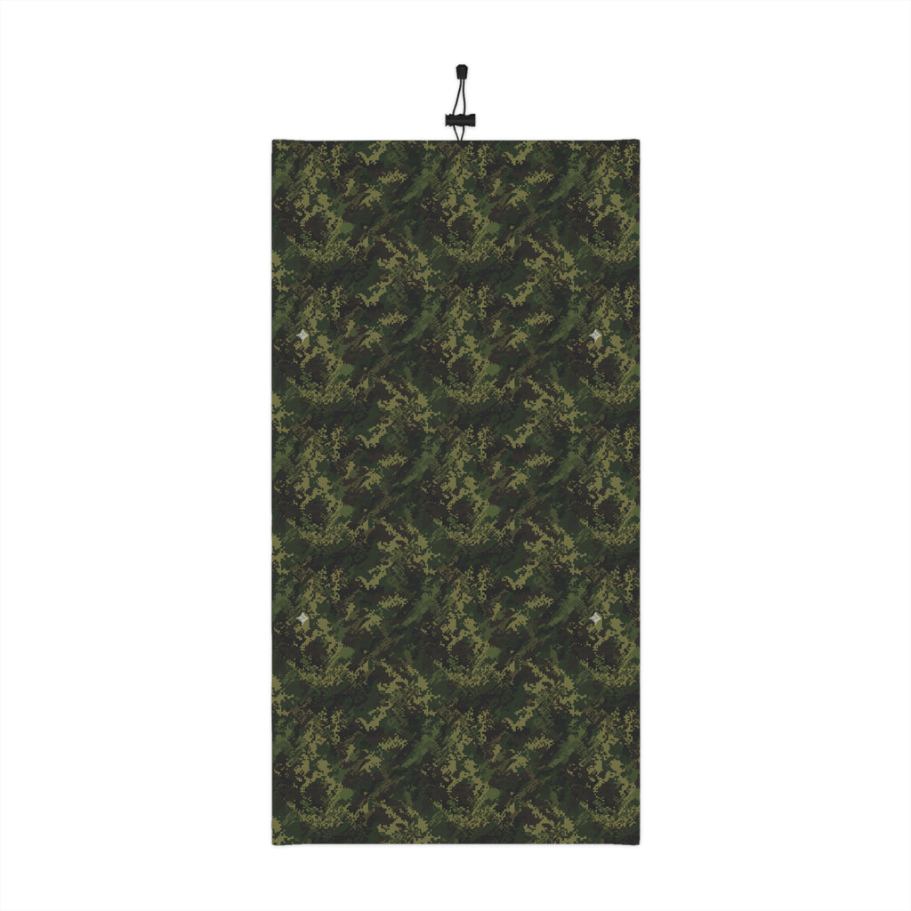 Camo Winter Neck Gaiter with Drawstring — Warm Outdoor Face Mask