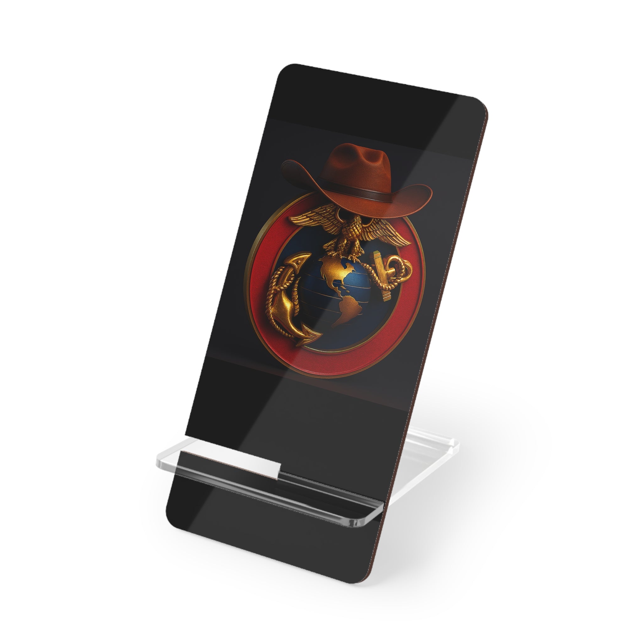 Smartphone Display Stand - Durable Stand with Eagle and Globe Design