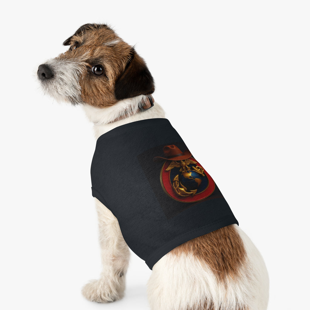 Stylish Pet Tank Top with Earth and Eagle Design for Outdoor Adventures