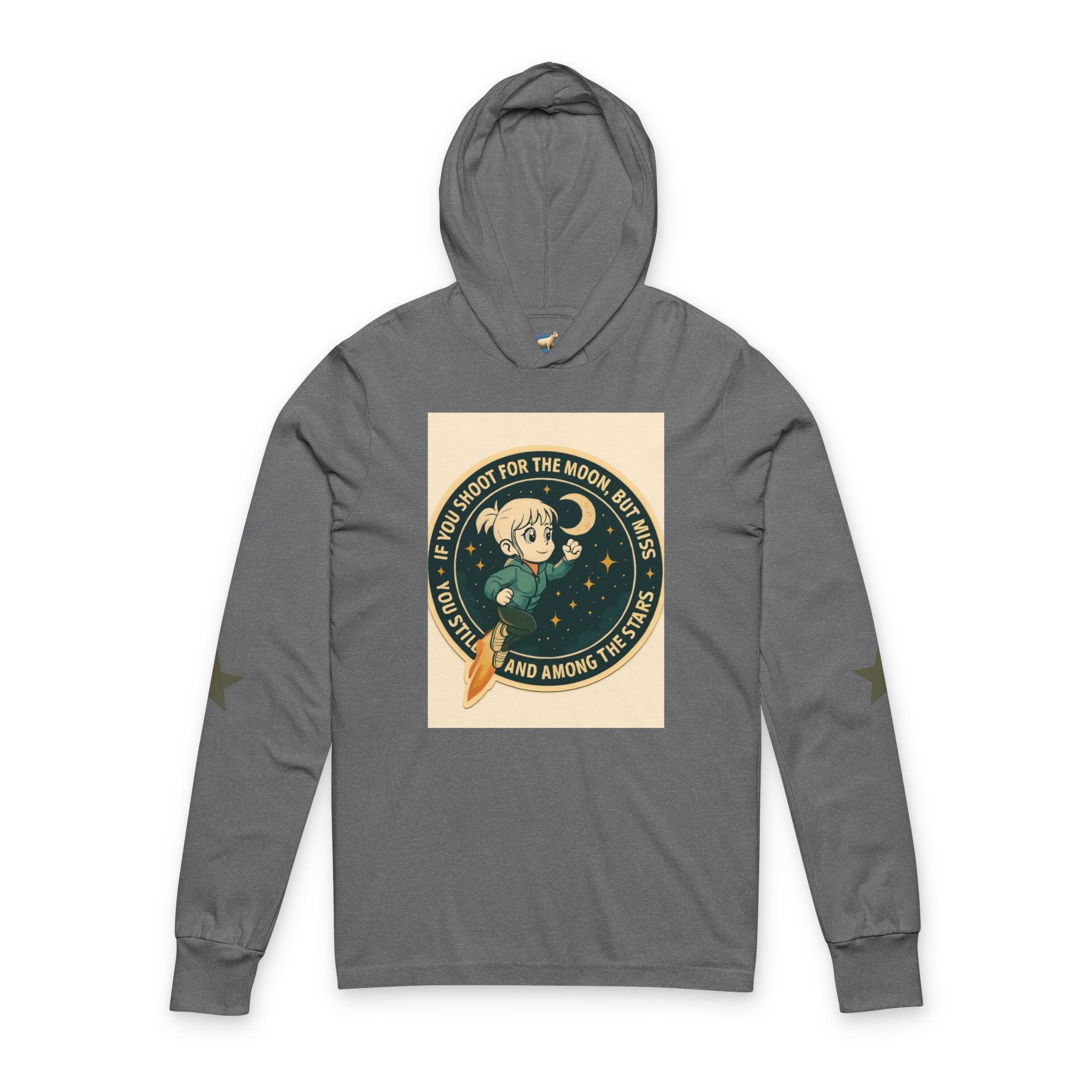 Cosmic Adventure Unisex Hooded Tee - Space Explorer Design