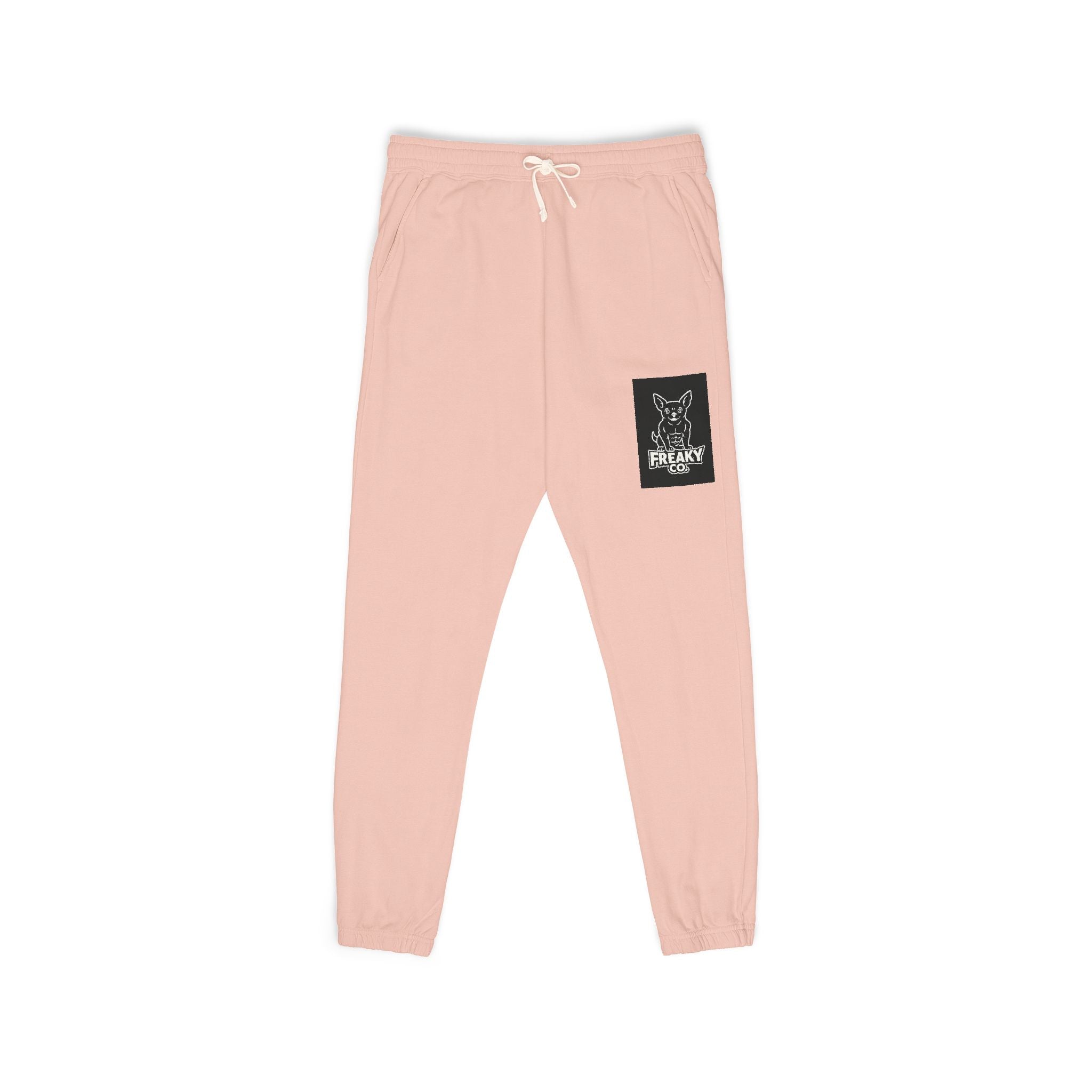 Unisex Garment-Dyed Fleece Sweatpants with Stylish Pocket Design