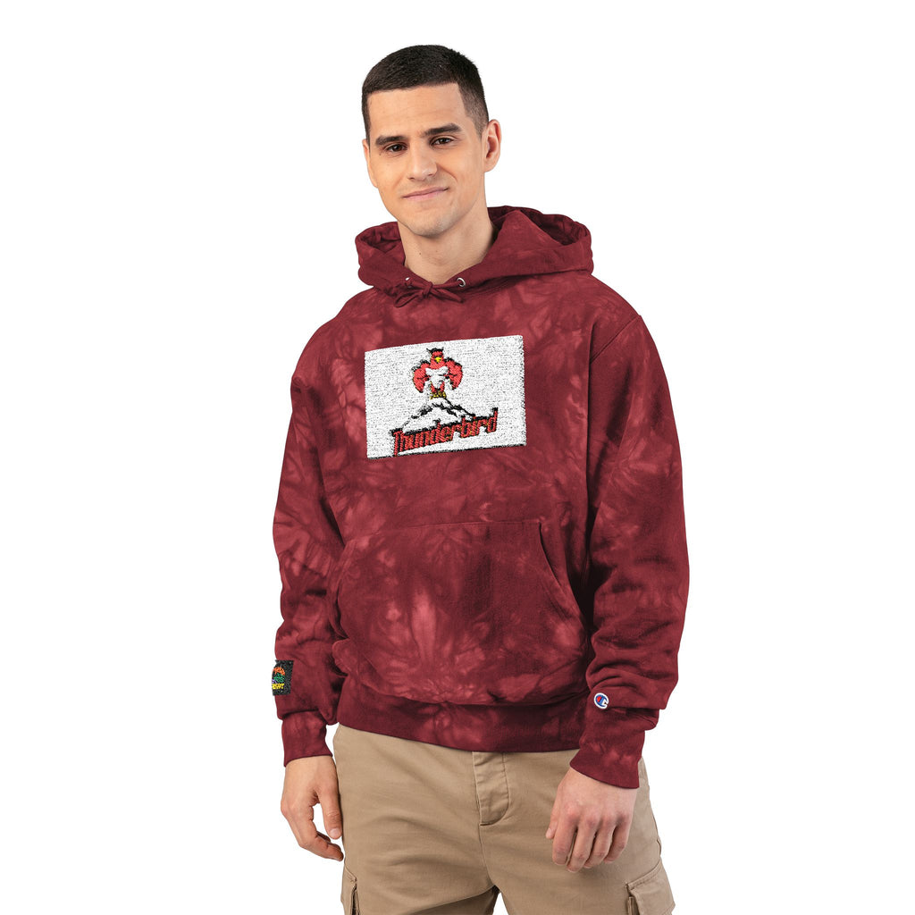 Tie-Dye Embroidered Unisex Champion Hoodie - Stylish Comfort for Every Occasion