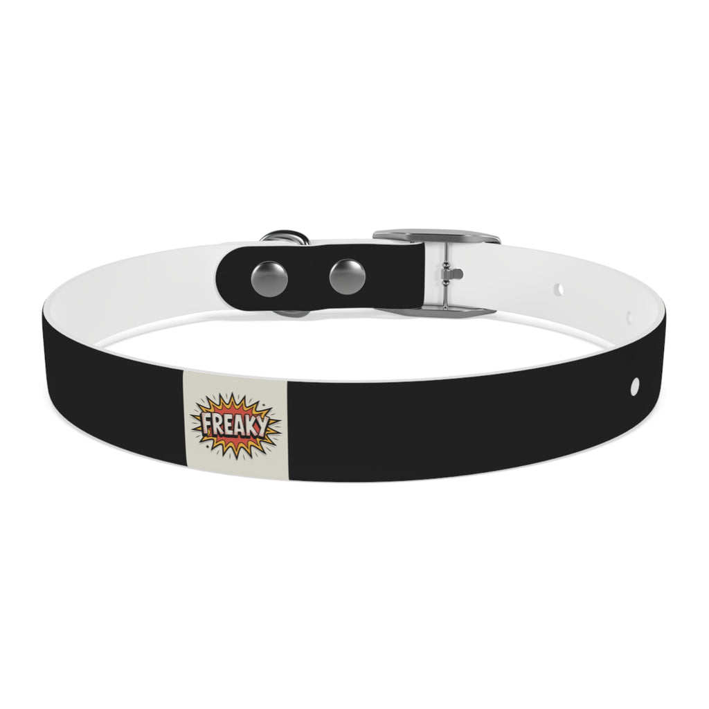 Stylish Dog Collar with Fun 'Freak' Design