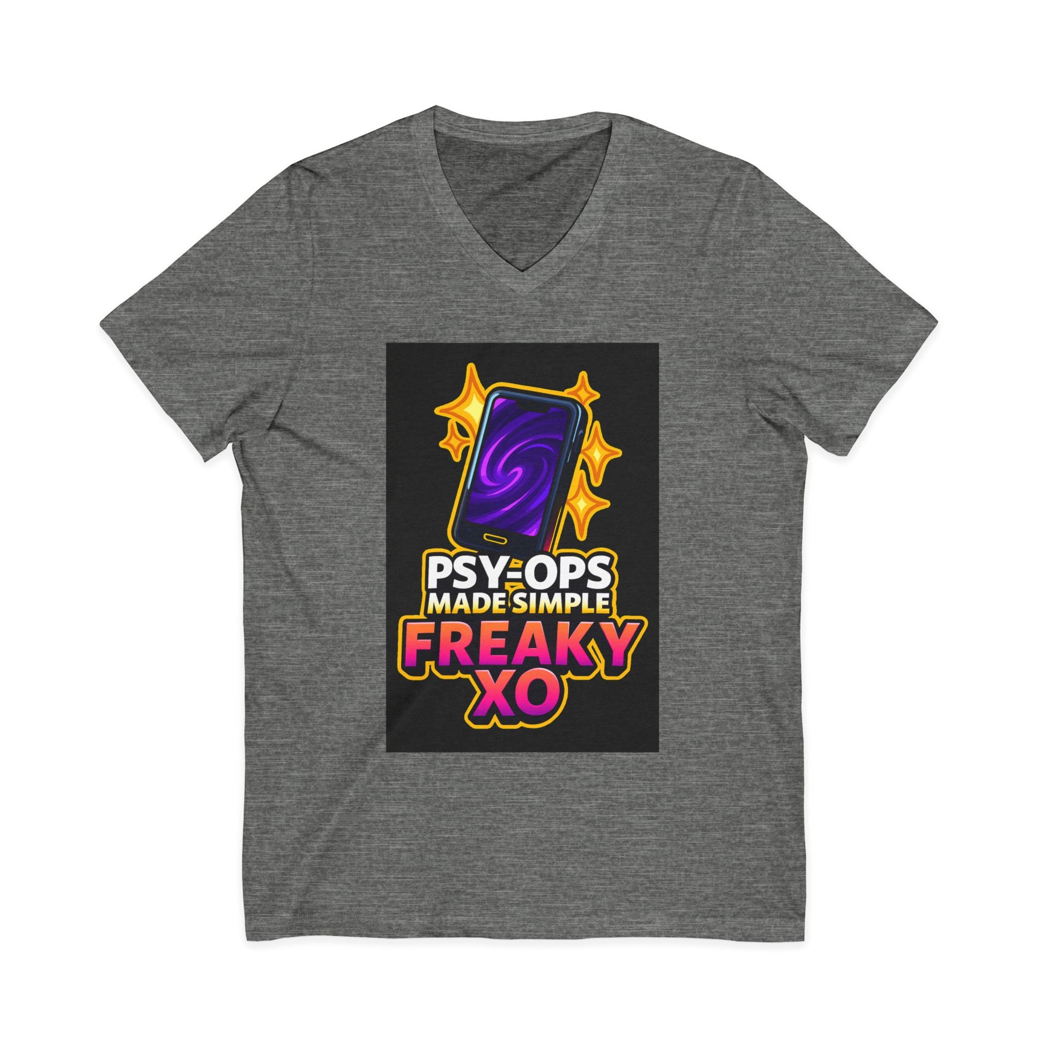 Unisex Jersey Short Sleeve V-Neck Tee