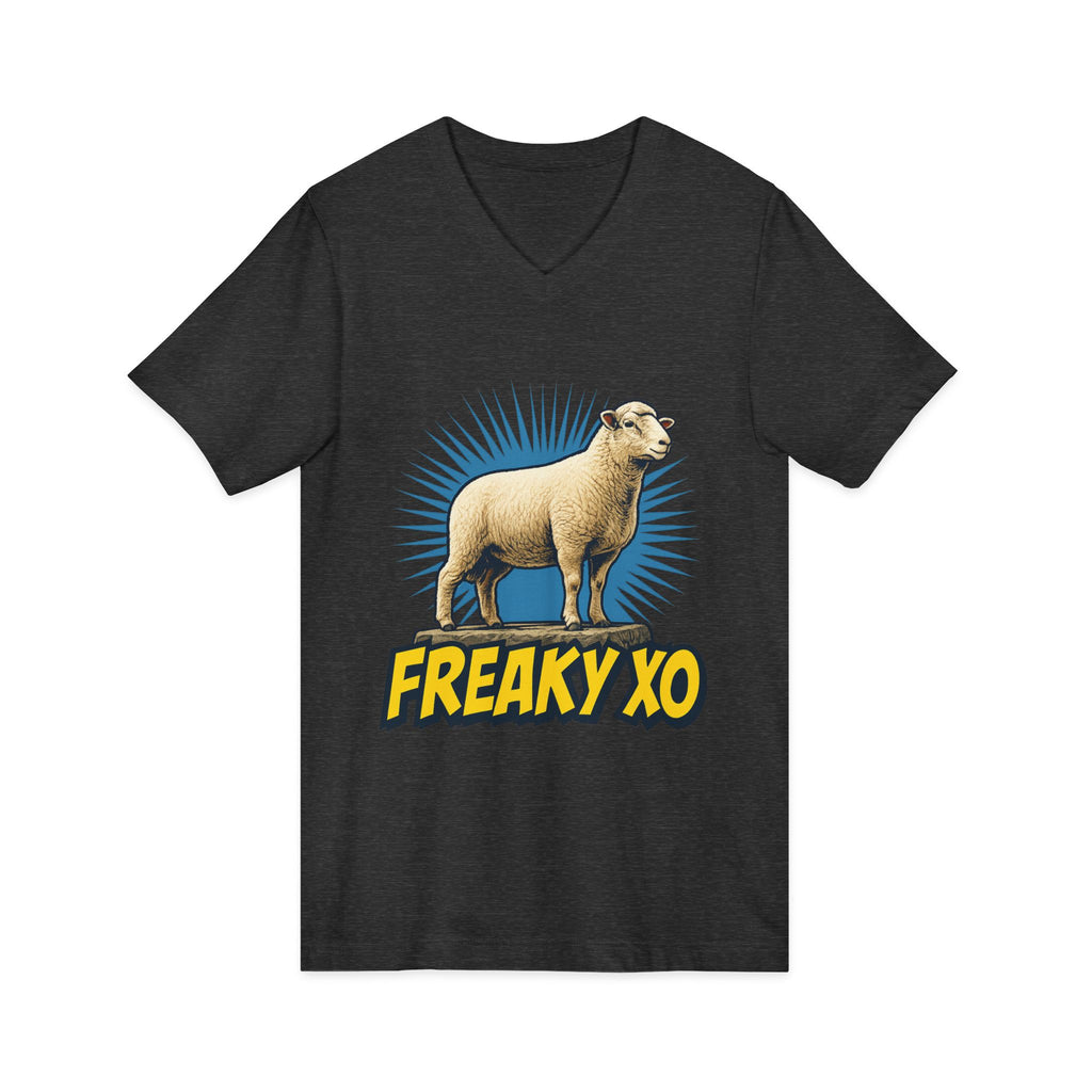 Unisex Jersey Short Sleeve V-Neck Tee