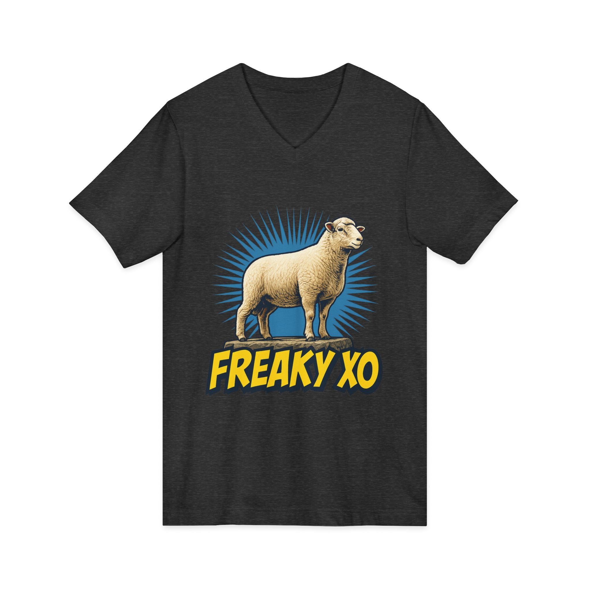 Unisex Jersey Short Sleeve V-Neck Tee