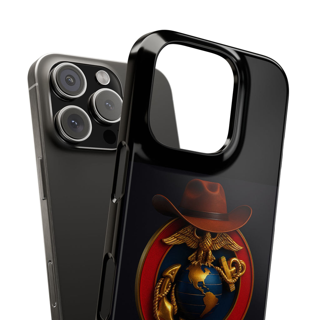 Slim Phone Case with Marine Corps Eagle Globe and Anchor Design