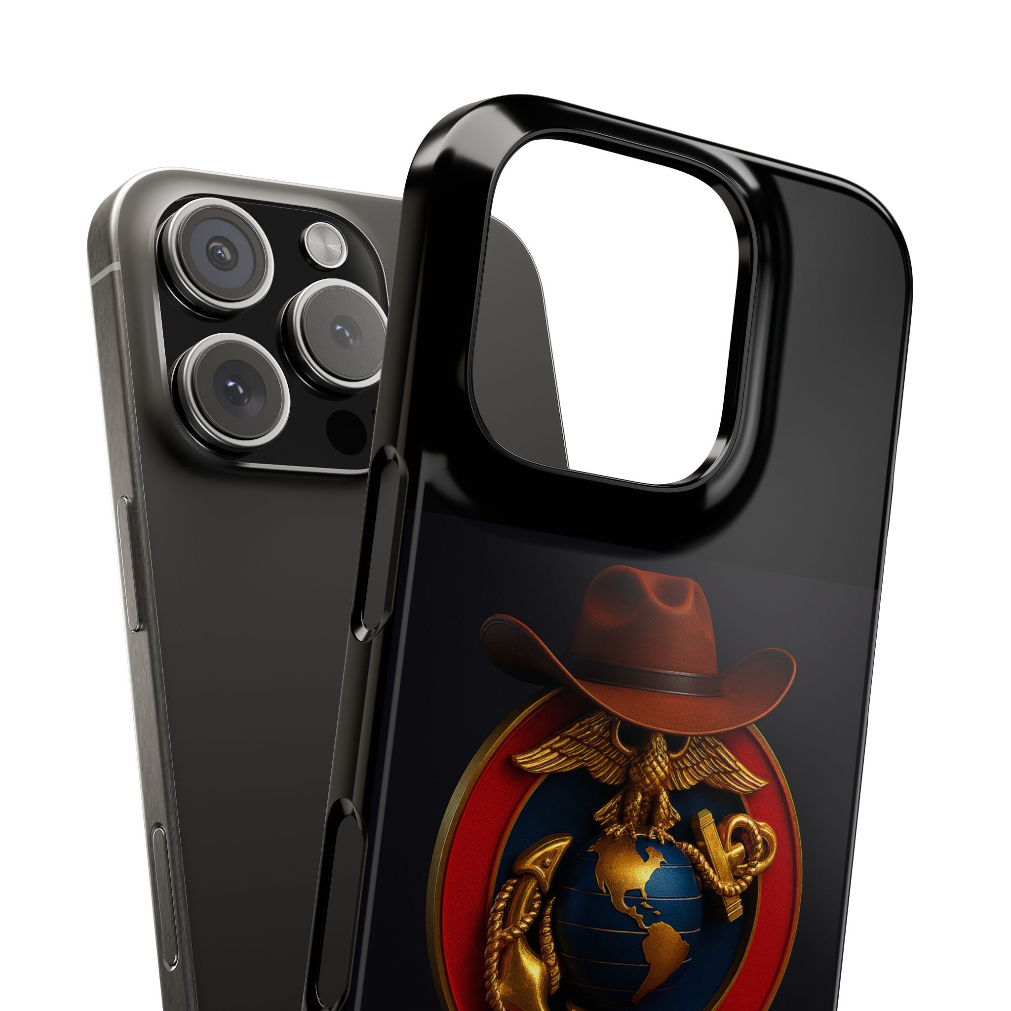 Slim Phone Case with Marine Corps Eagle Globe and Anchor Design